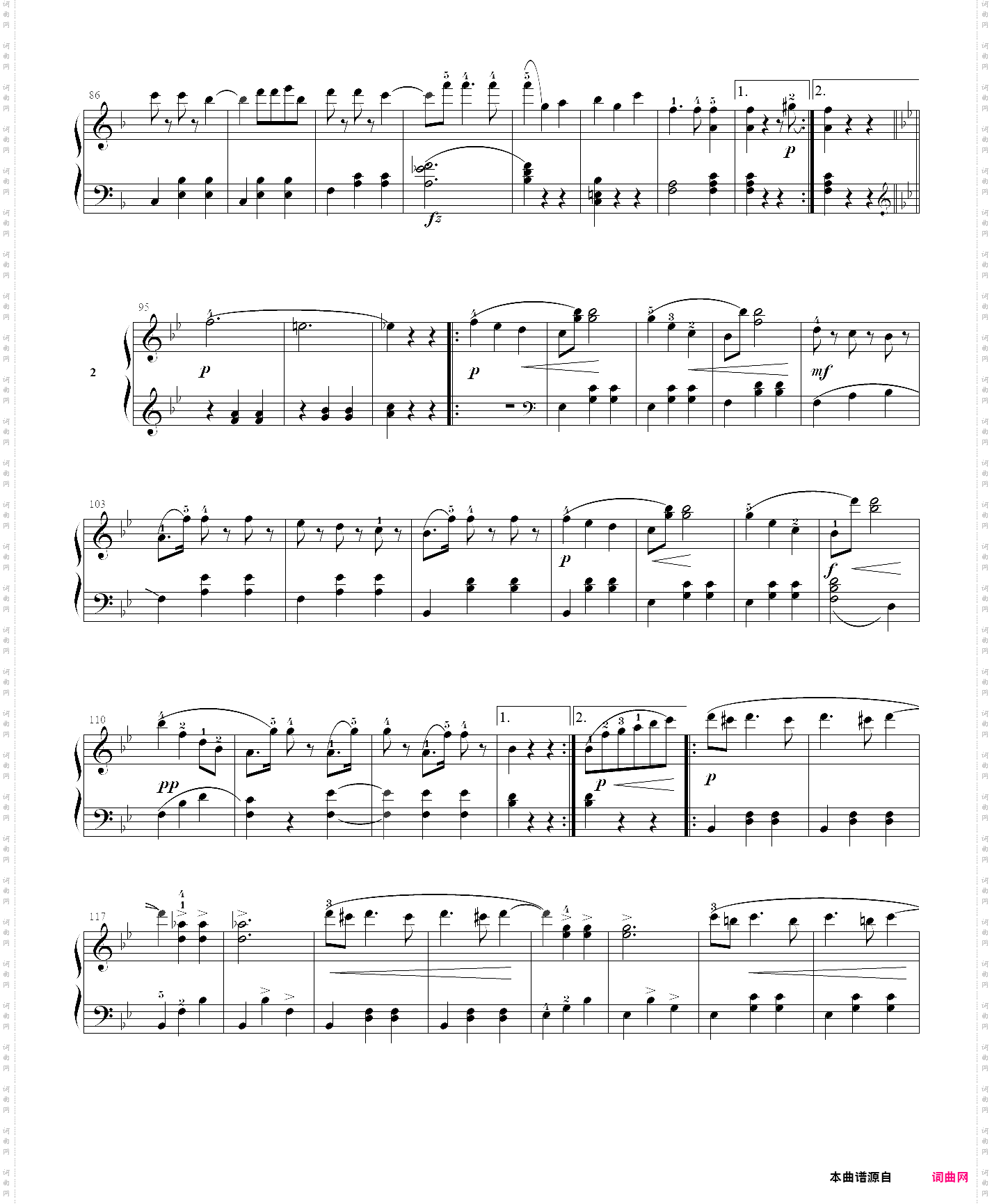 3· 维也纳森林的故事geschiten aus dem wienerwald- 约翰·施特劳斯钢琴圆舞曲集