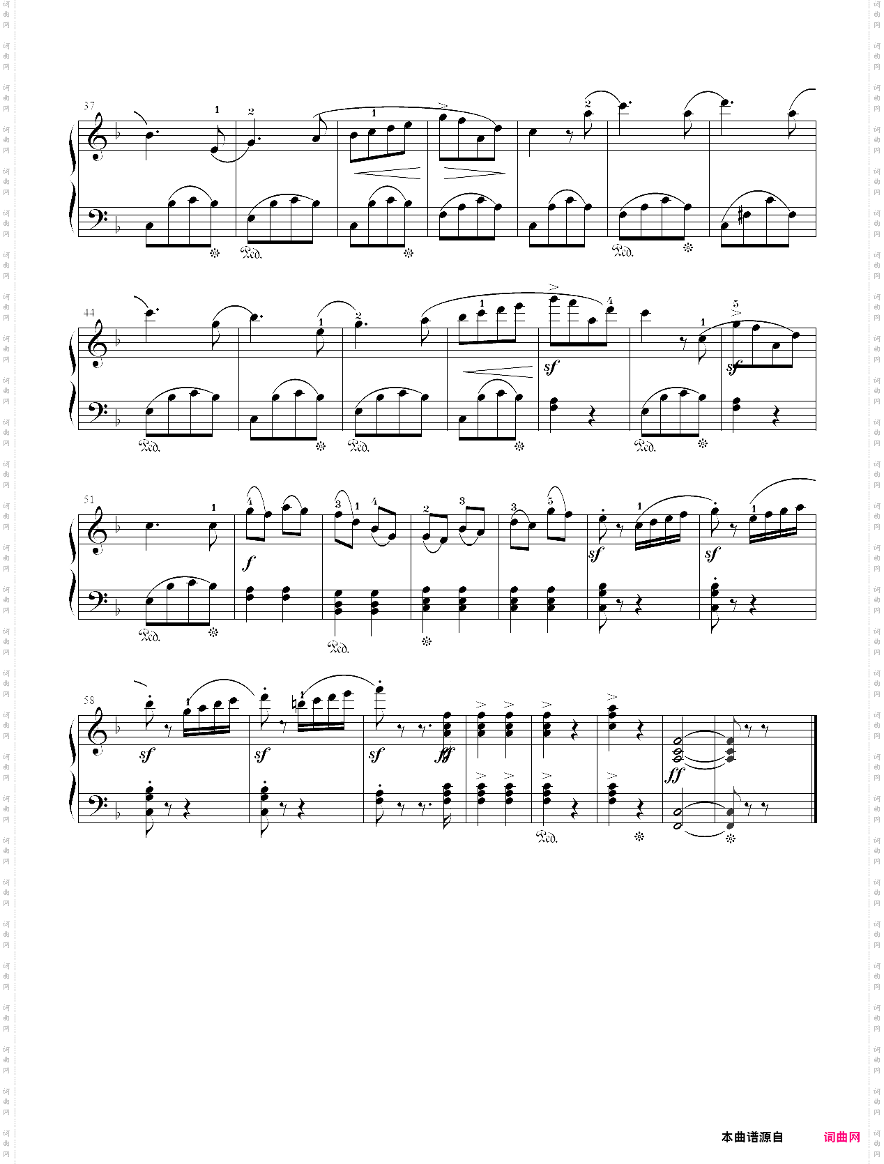 5· 序曲中的旋律选自歌剧《温莎的风流娘儿们》- 歌剧钢琴曲集一