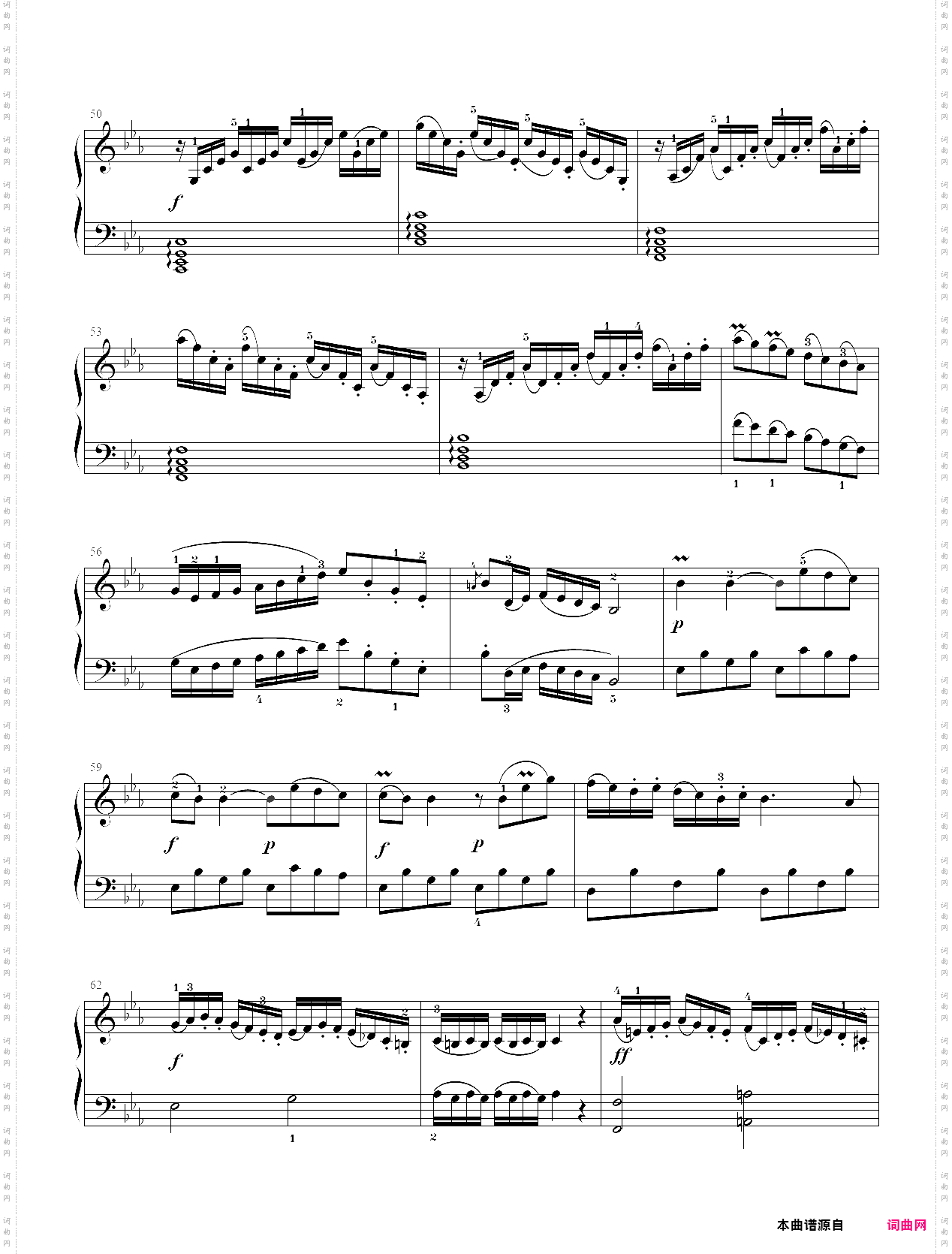 72· 第六级【b项】2·降e大调奏鸣曲 - 中国音乐家协会全国钢琴演奏考级作品集新编第二版