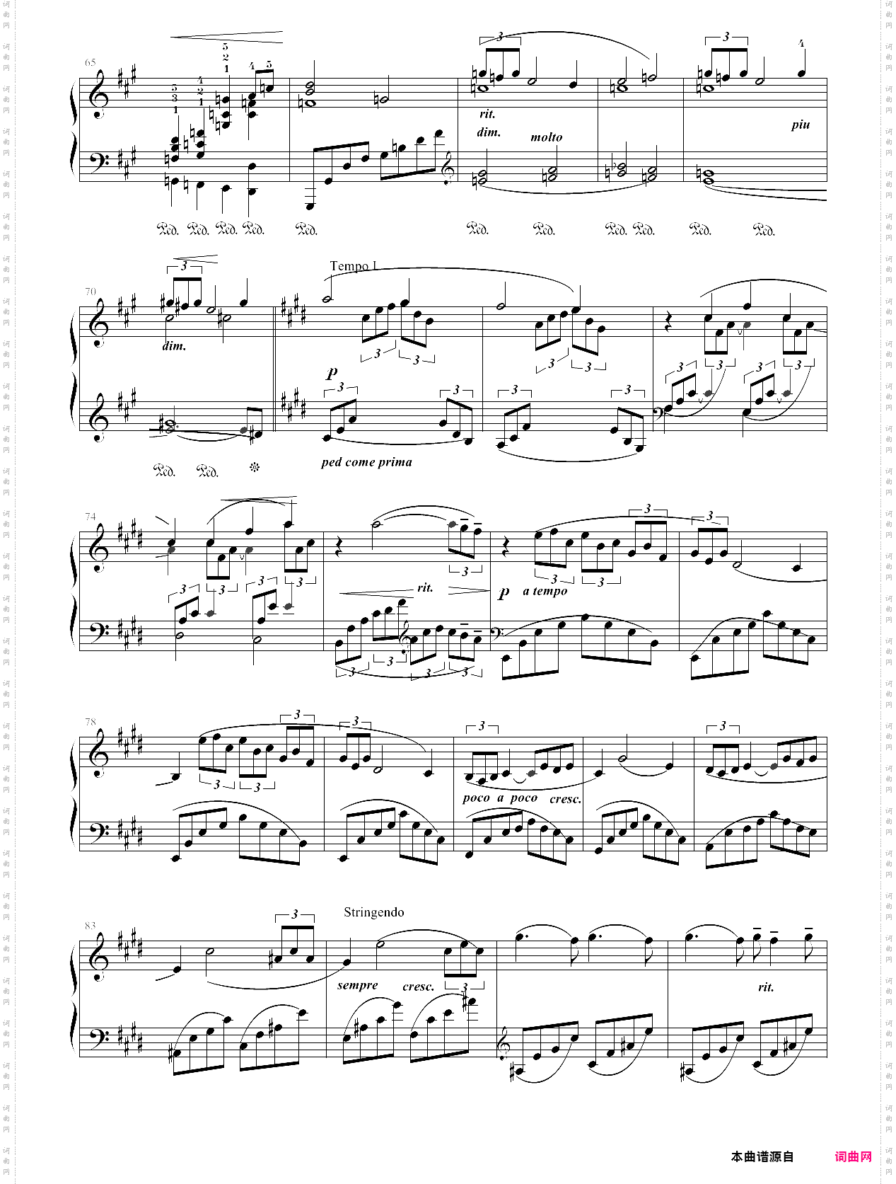 34·高师钢基四阿拉伯风-高等师范院校试用教材 钢琴基础教程修订版