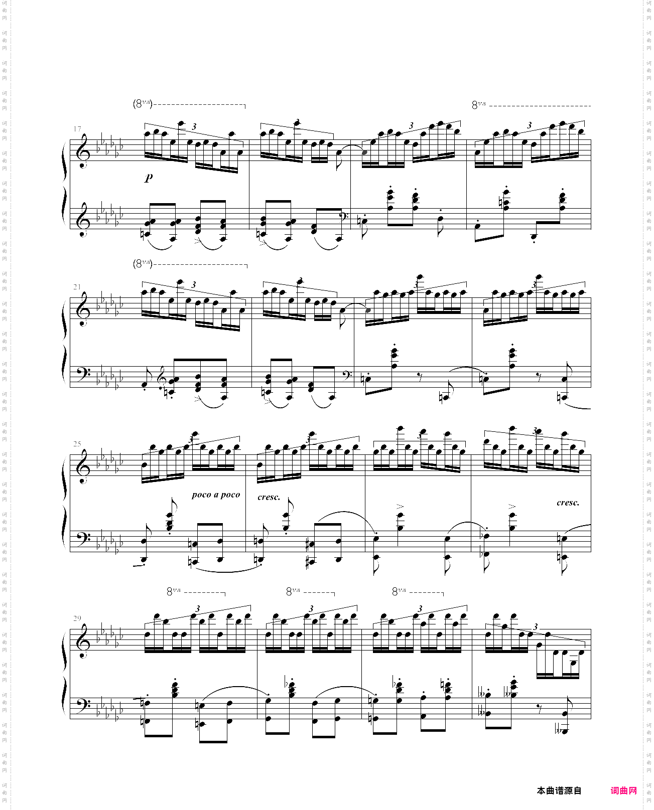 肖邦练习曲op·10 no·5 黑键练习曲