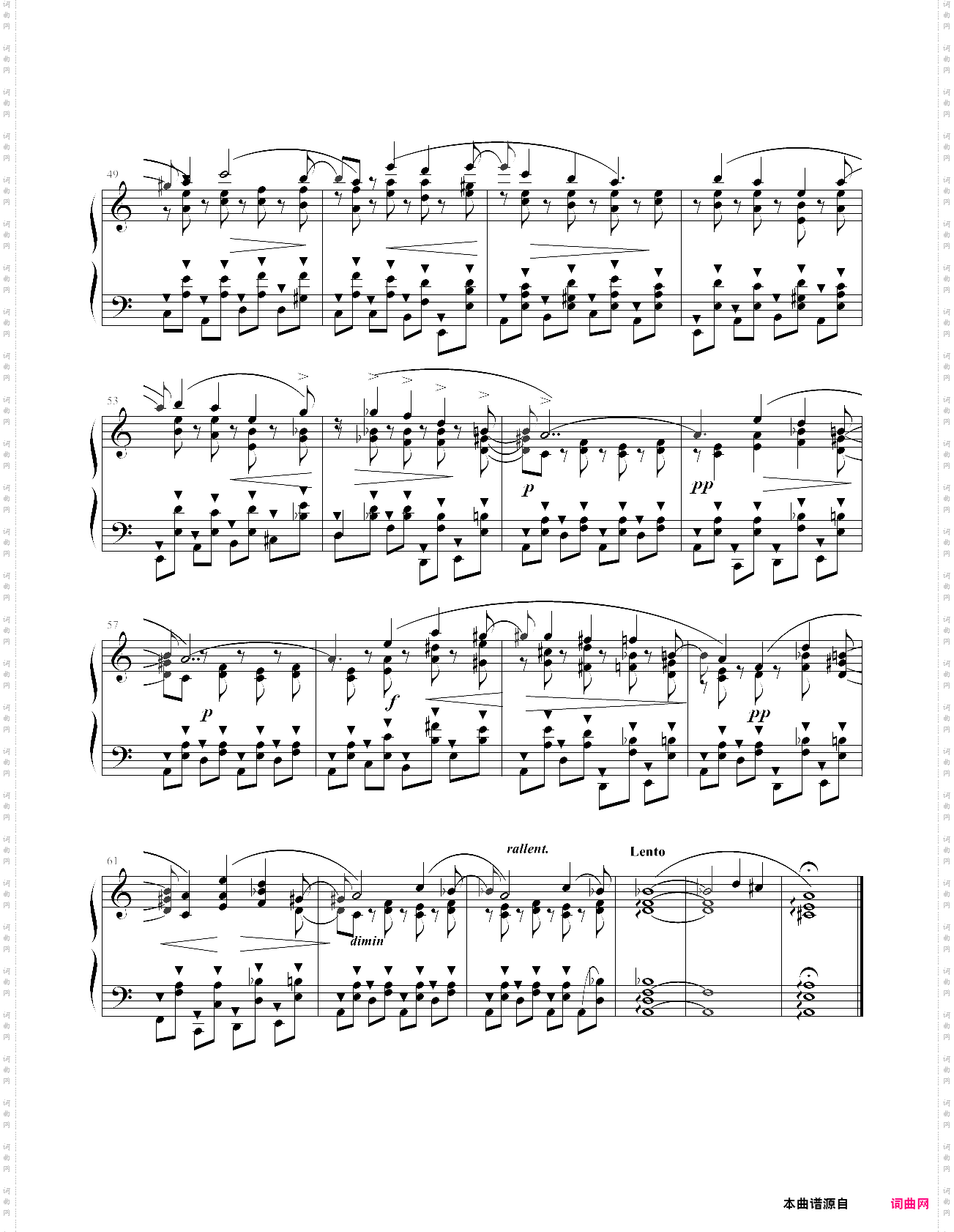 肖邦练习曲op·25 no·4