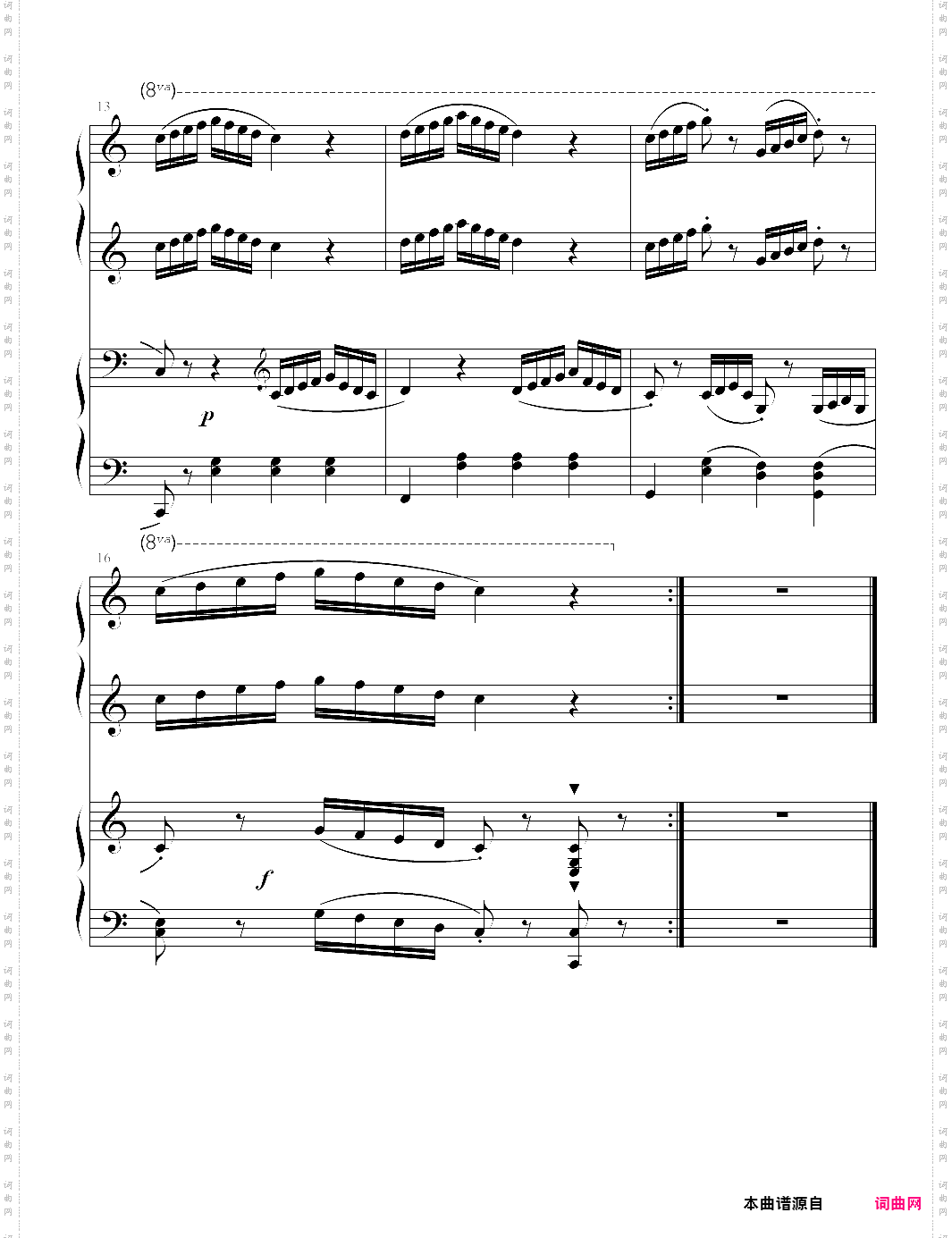 87、拜厄练习曲no·87《拜厄钢琴基本教程少儿教学版》【拜厄】-z0553