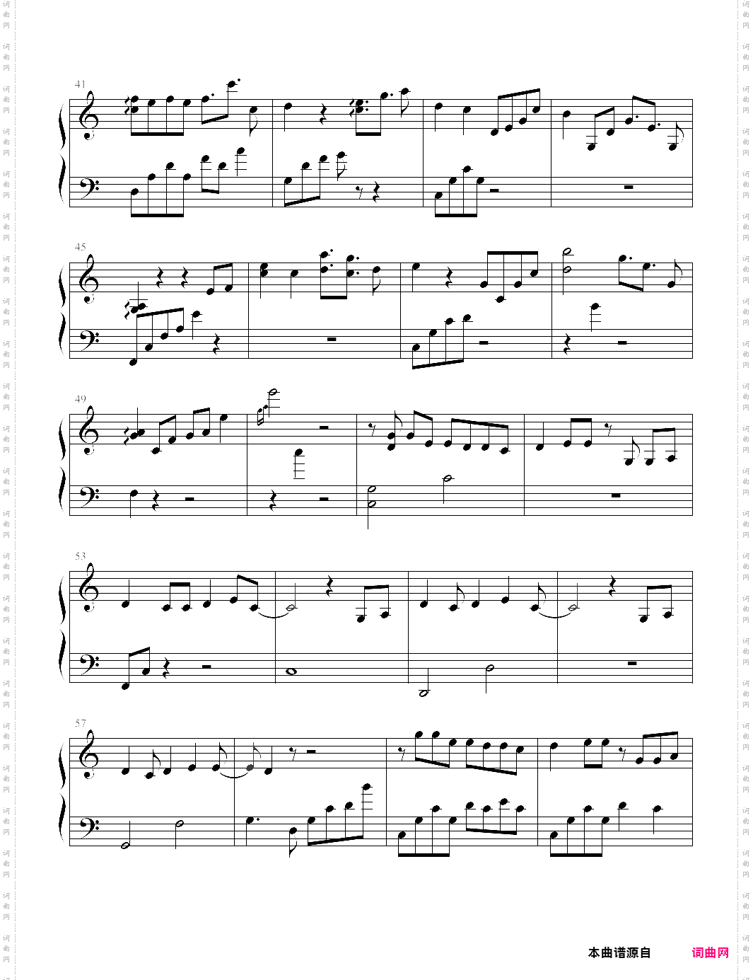 化身孤岛的鲸 c调 昼夜谱