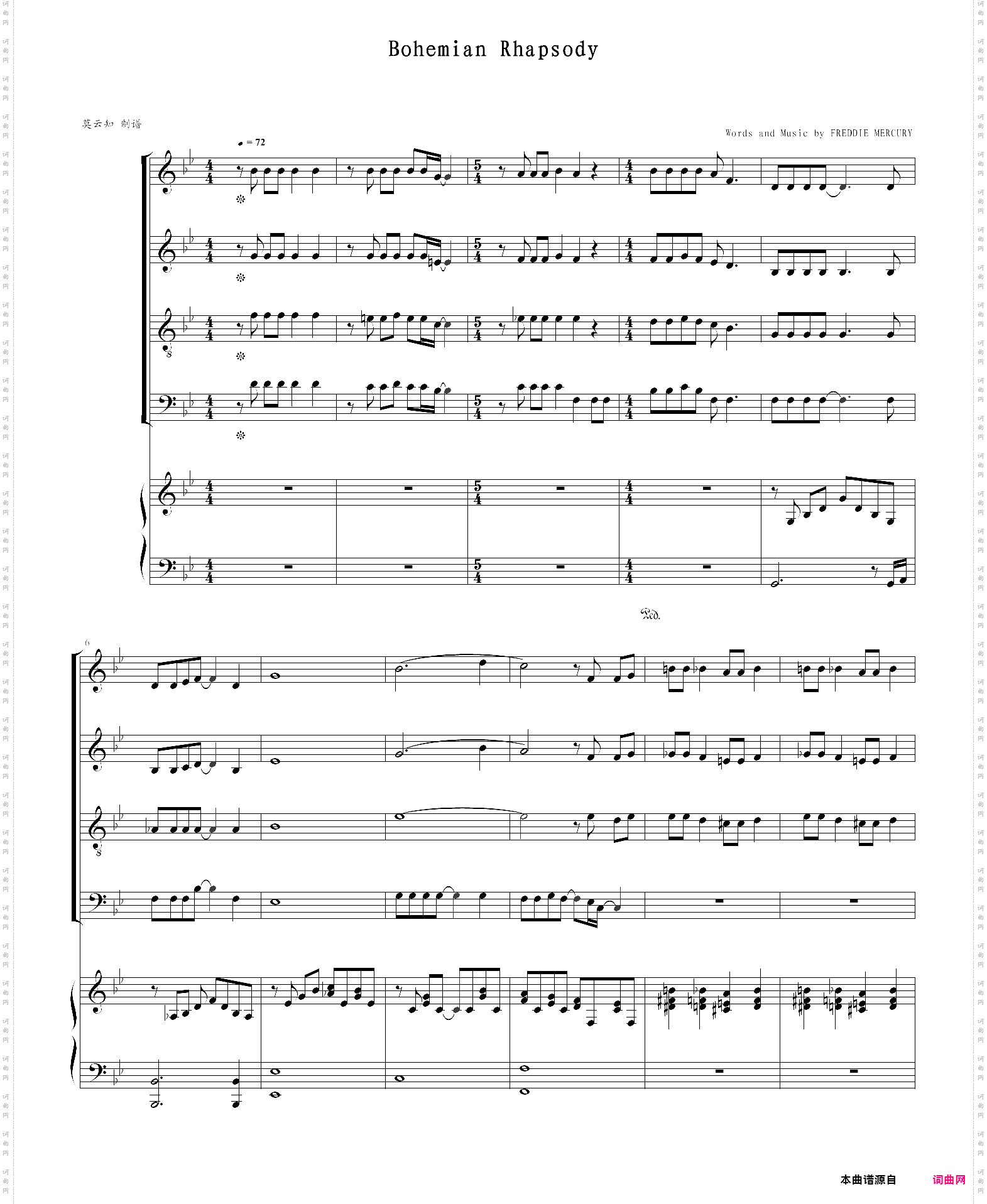 波西米亚狂想曲bohemian rhapsody