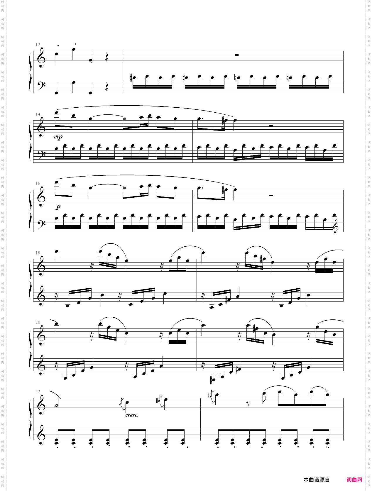 莫扎特奏鸣曲k545 简易版