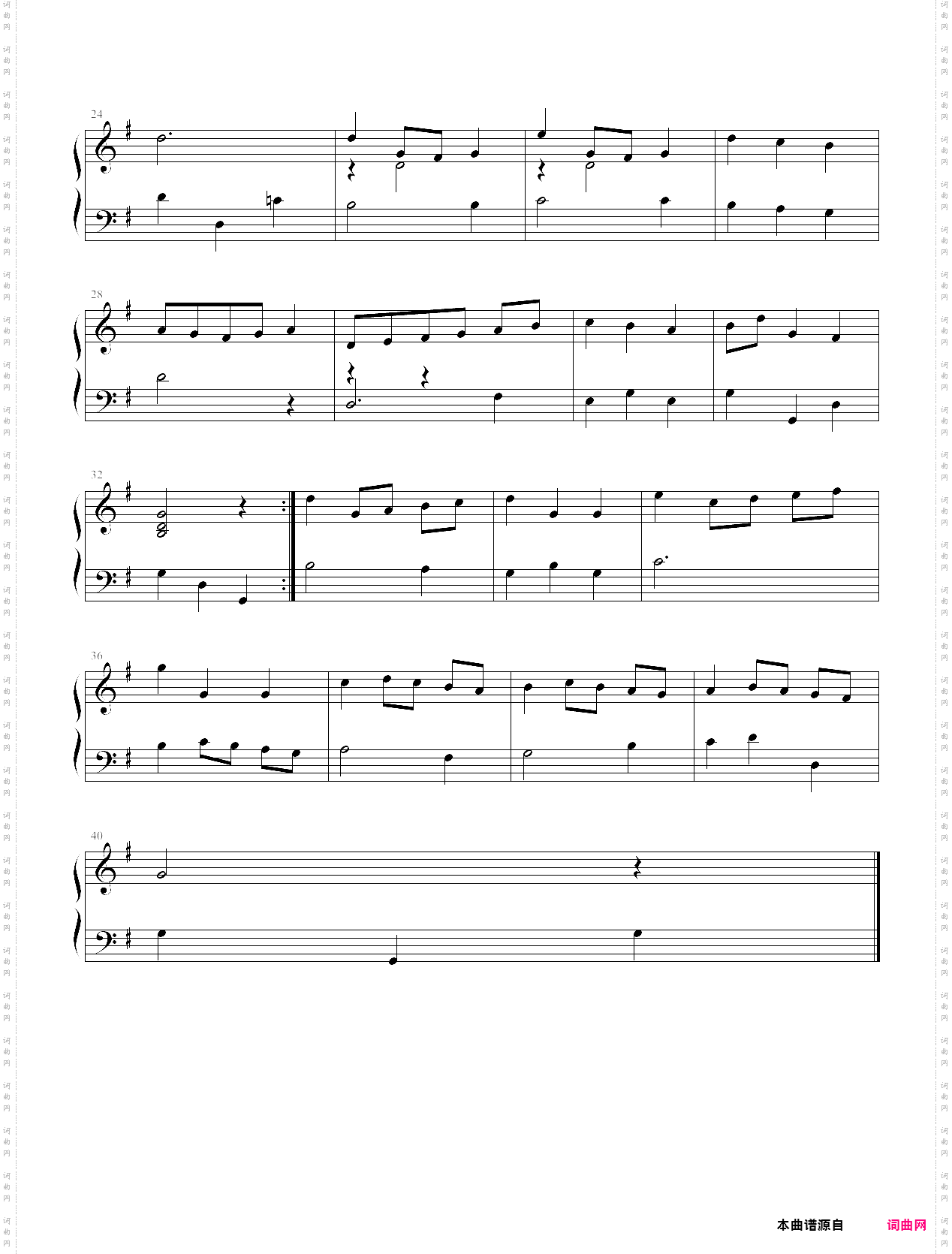 g大调小步舞曲
