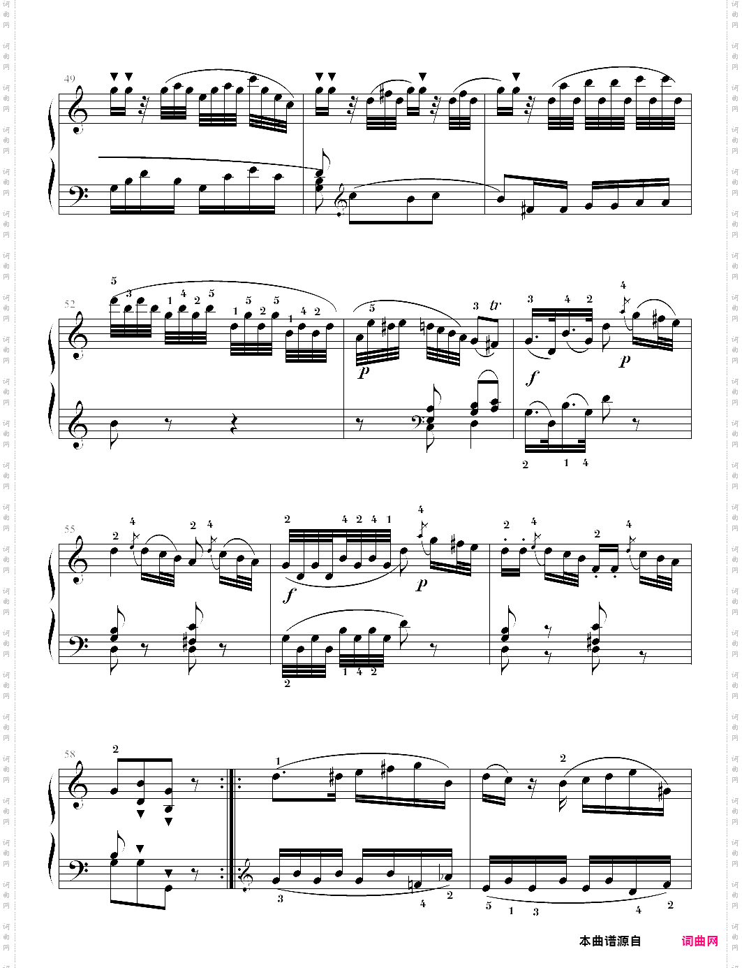 c大调奏鸣曲k330 莫扎特