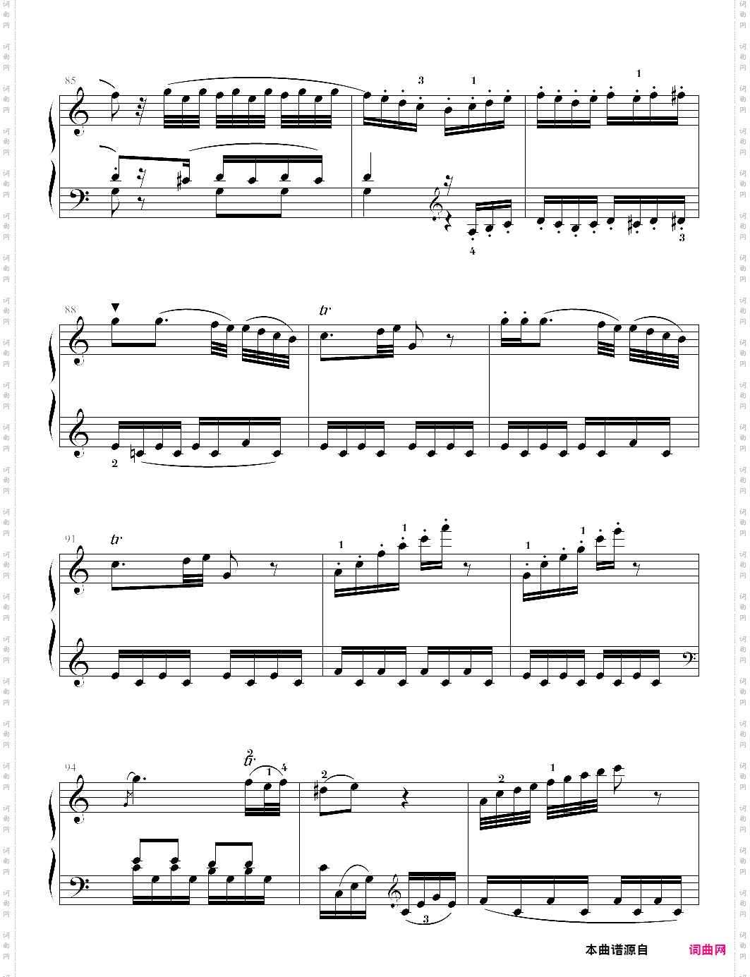 c大调奏鸣曲k330 莫扎特