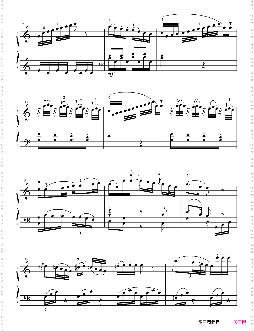 c大调奏鸣曲k330 莫扎特
