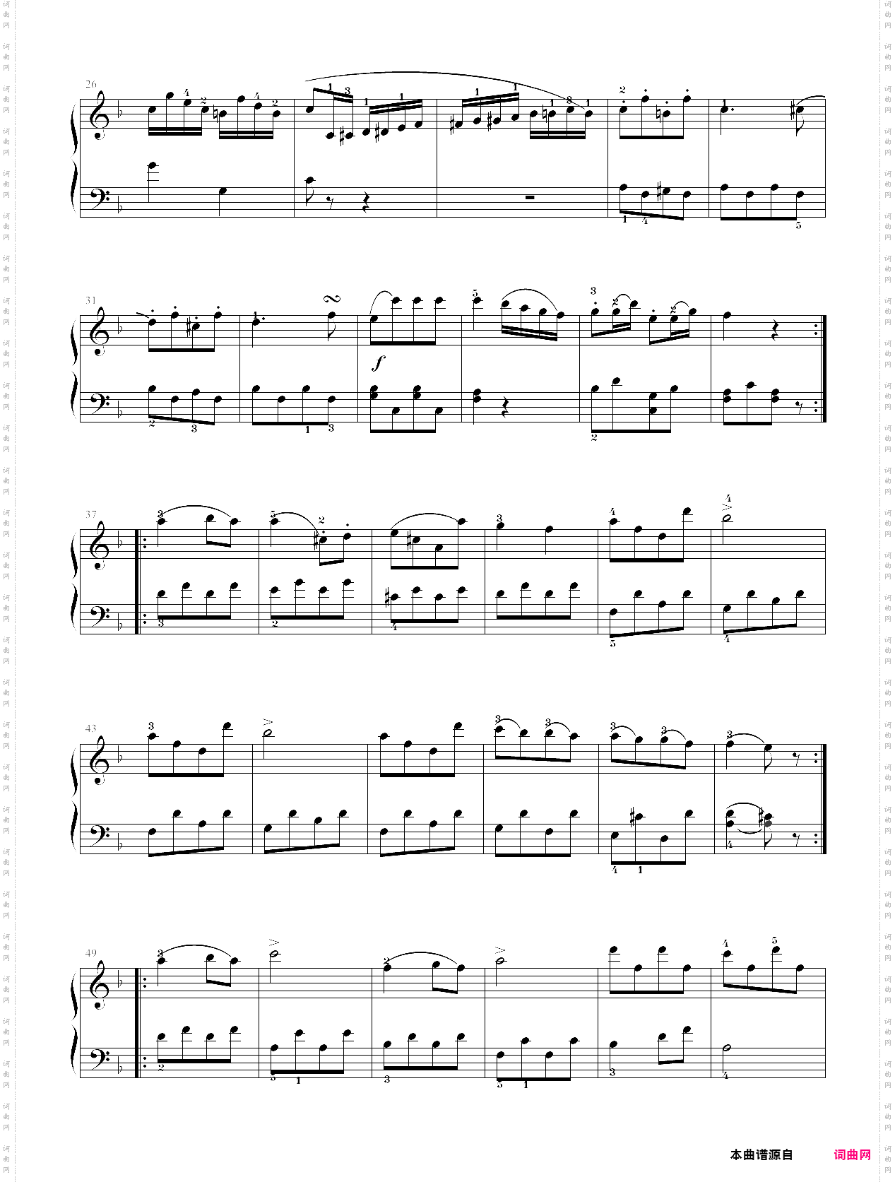 104·第五级大型乐曲回旋曲-中央音乐学院业余考级教程