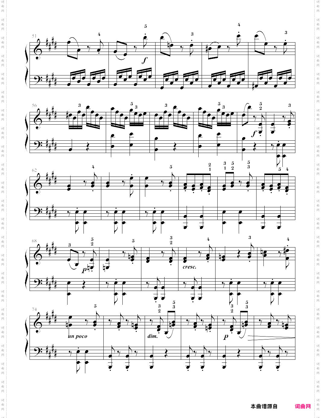 6-e大调奏鸣曲第三乐章