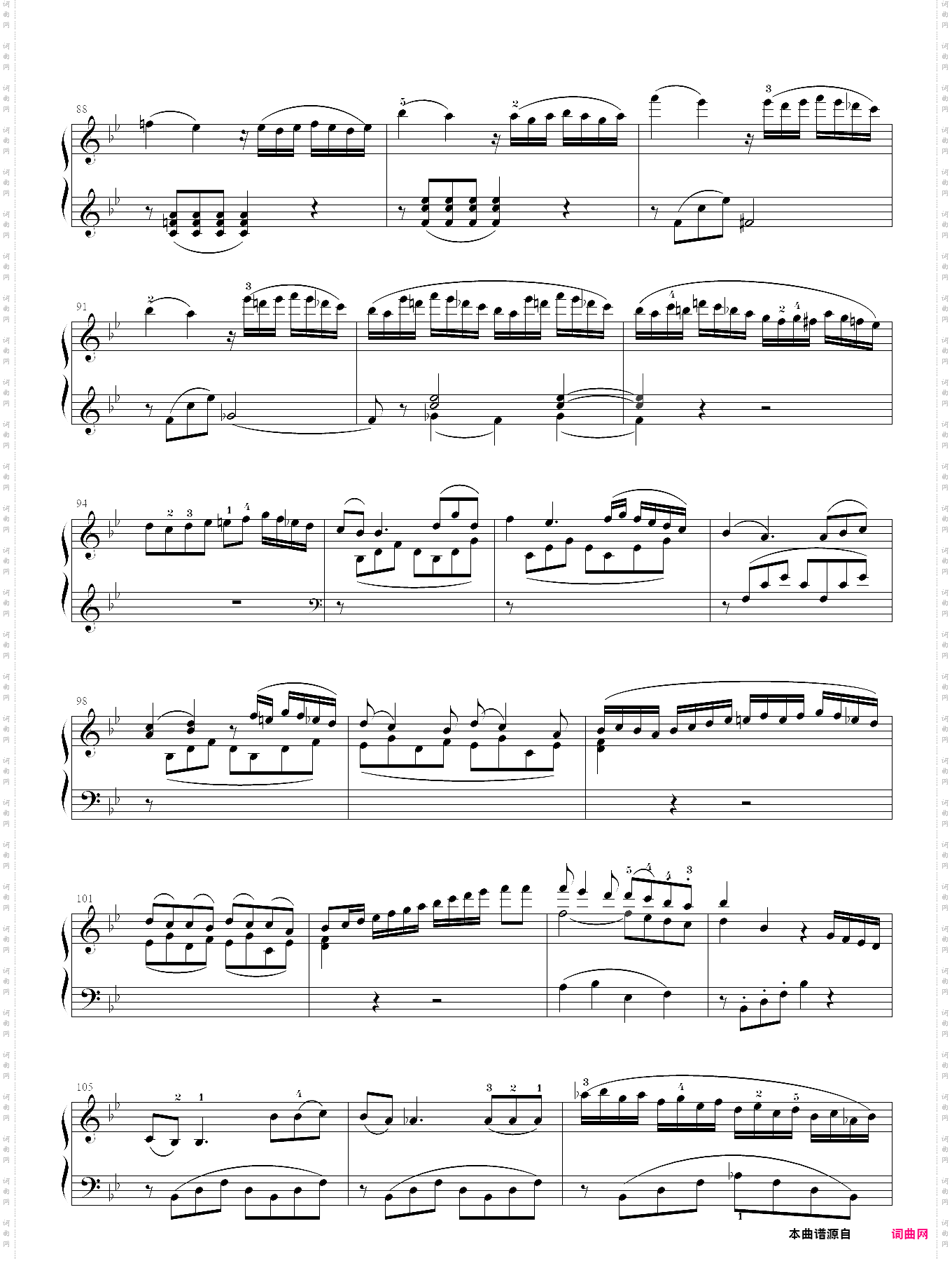 莫扎特降b大调钢琴奏鸣曲k333第一乐章