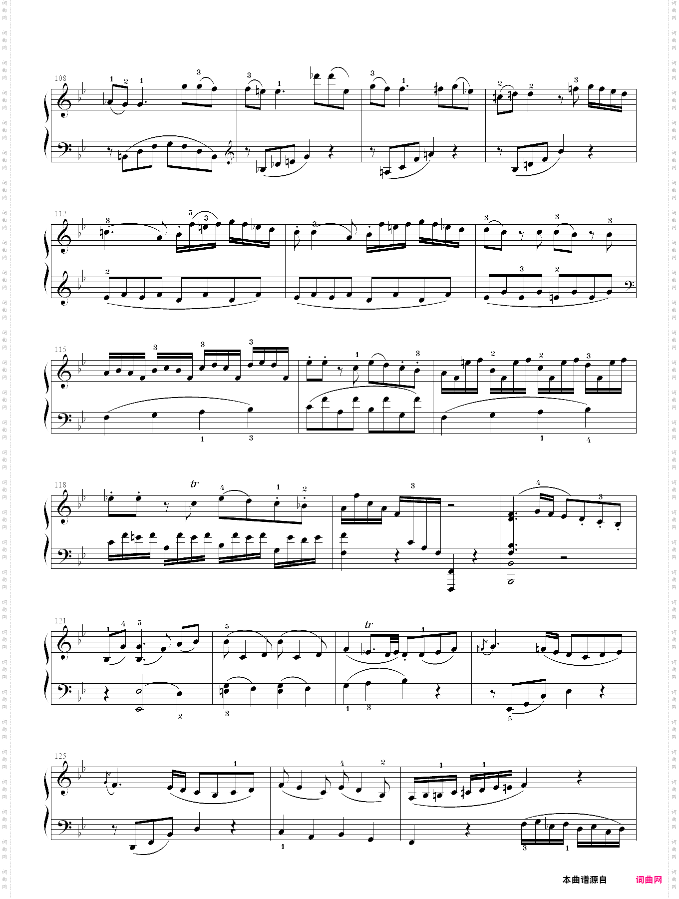 莫扎特降b大调钢琴奏鸣曲k333第一乐章