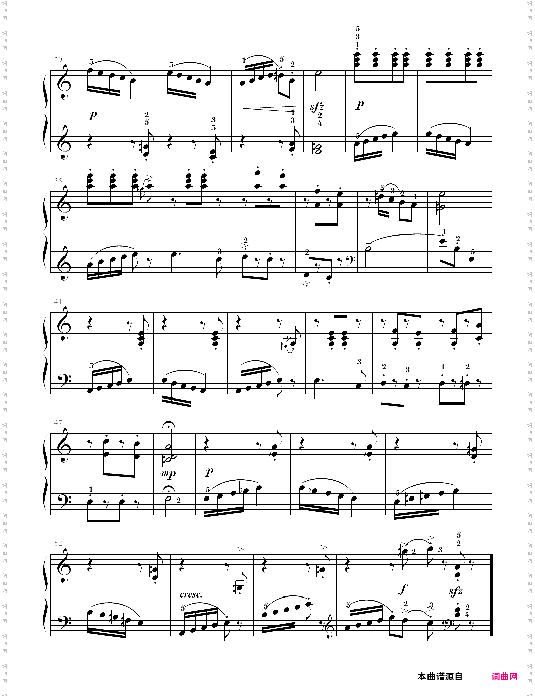 诙谐曲_约翰·汤普森现代钢琴教程