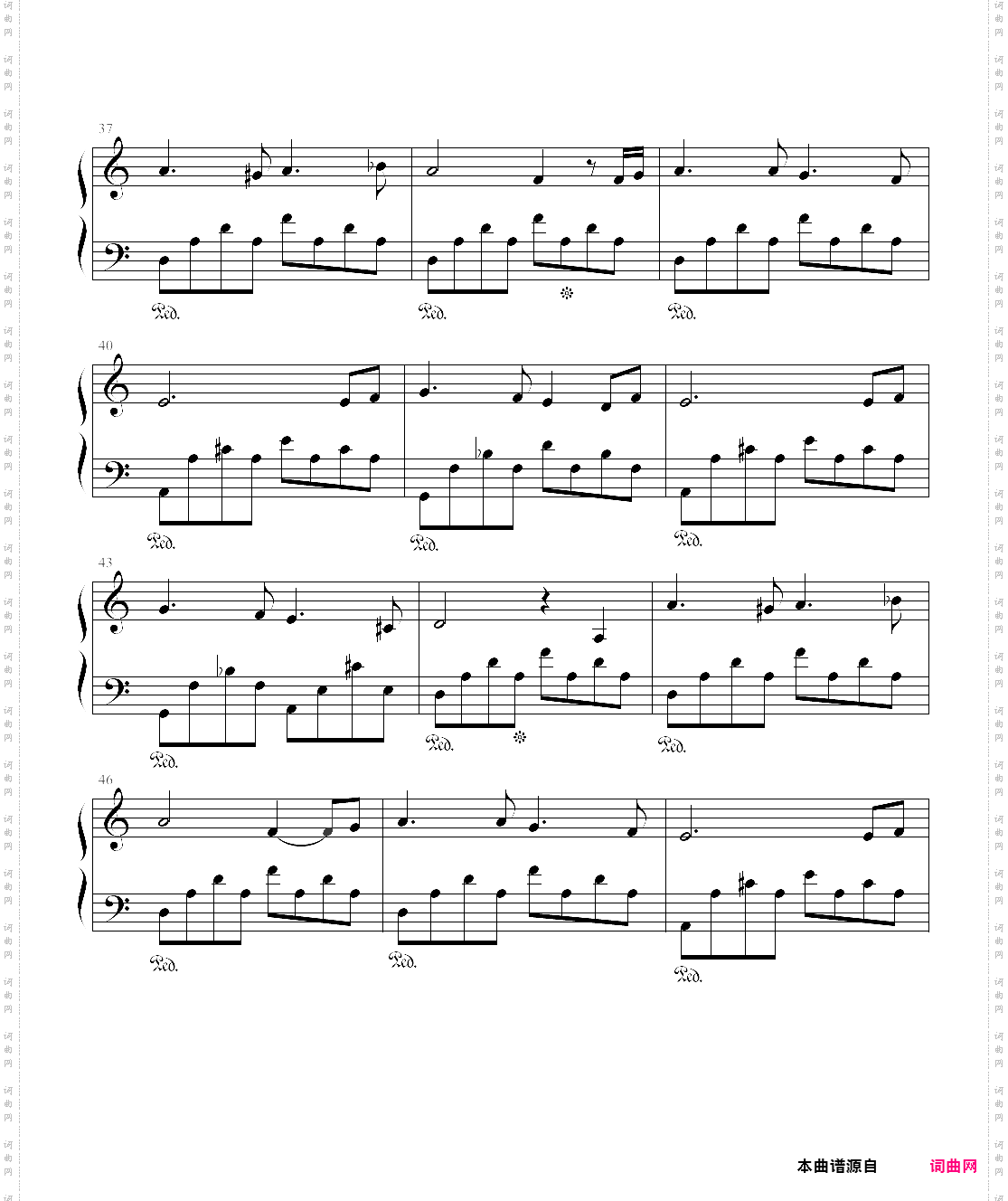 以父之名伴奏谱，选自2003年专辑《叶惠美》