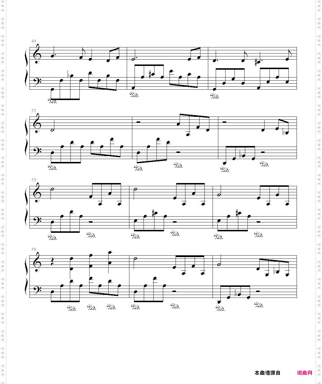 以父之名伴奏谱，选自2003年专辑《叶惠美》