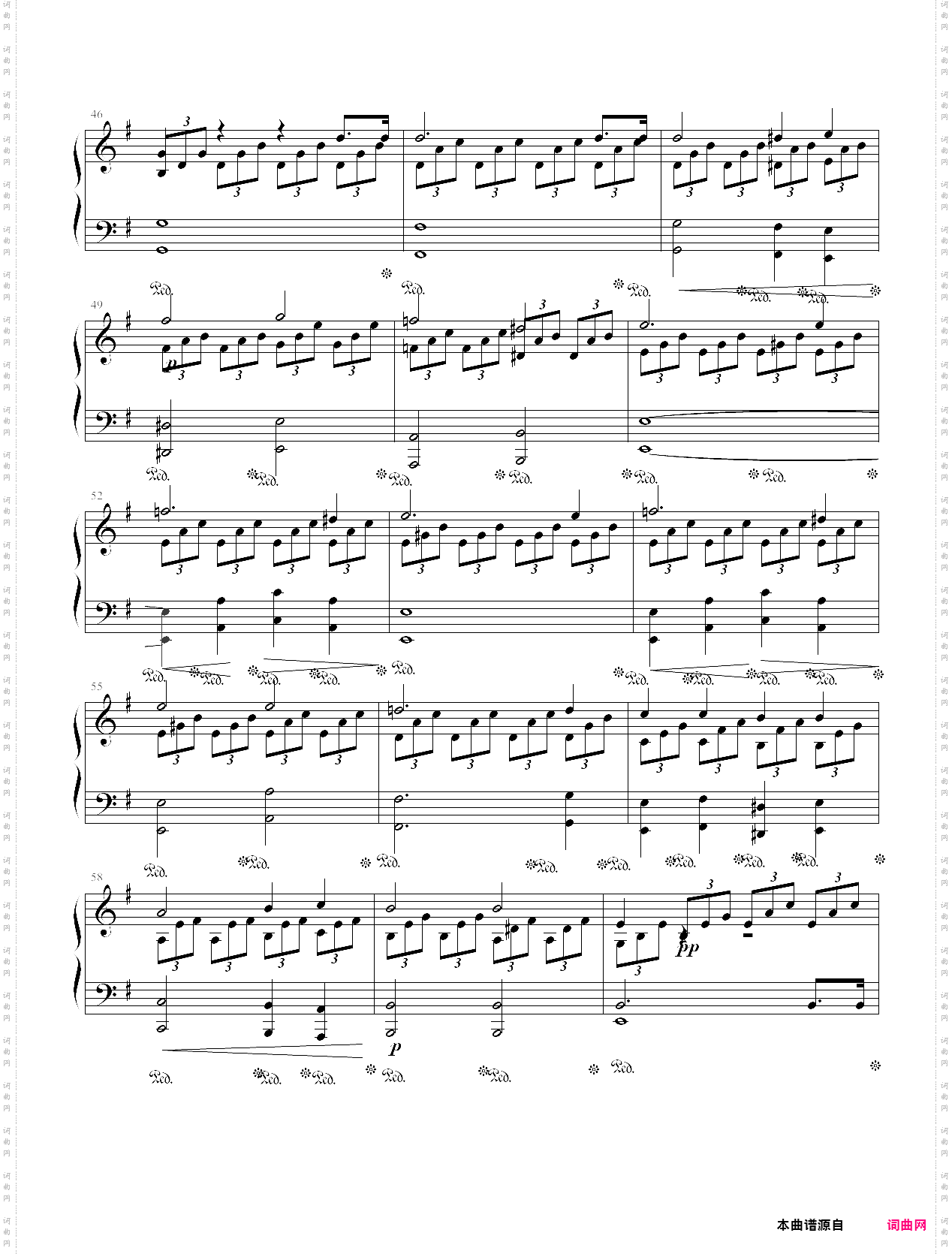 月光奏鸣曲中级简易版