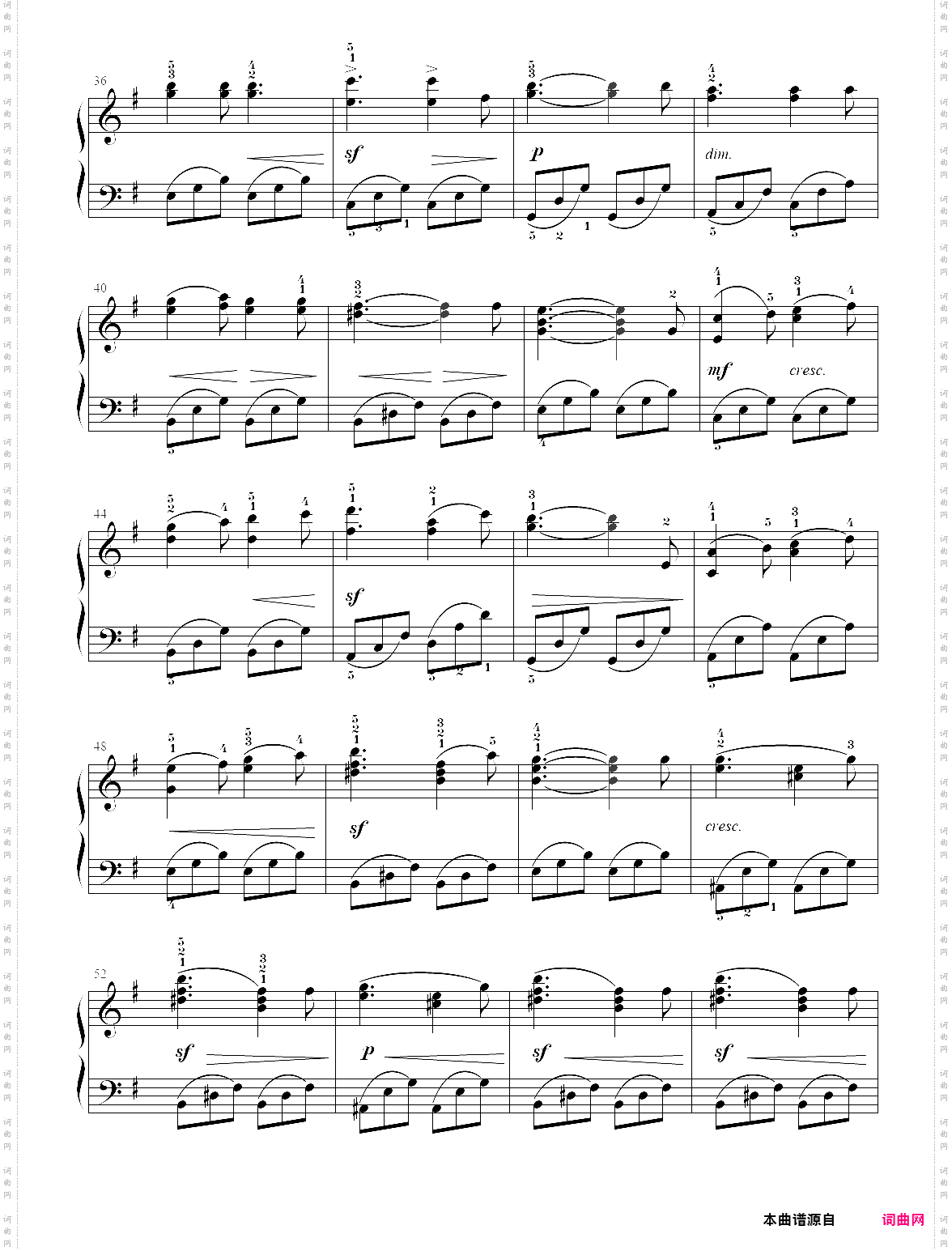 4· 伏尔塔瓦河月光下的精灵之舞- 古典音乐启蒙钢琴曲集