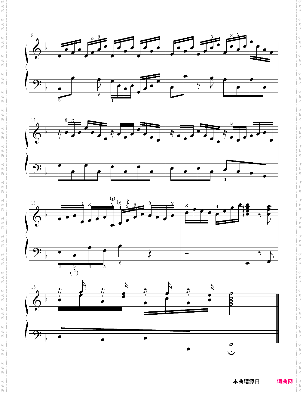 8、十二首小前奏曲8- 巴赫小前奏曲与赋格