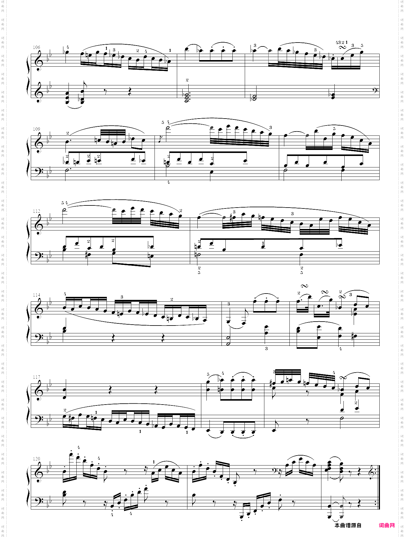 莫扎特f大调钢琴奏鸣曲k533第二乐章