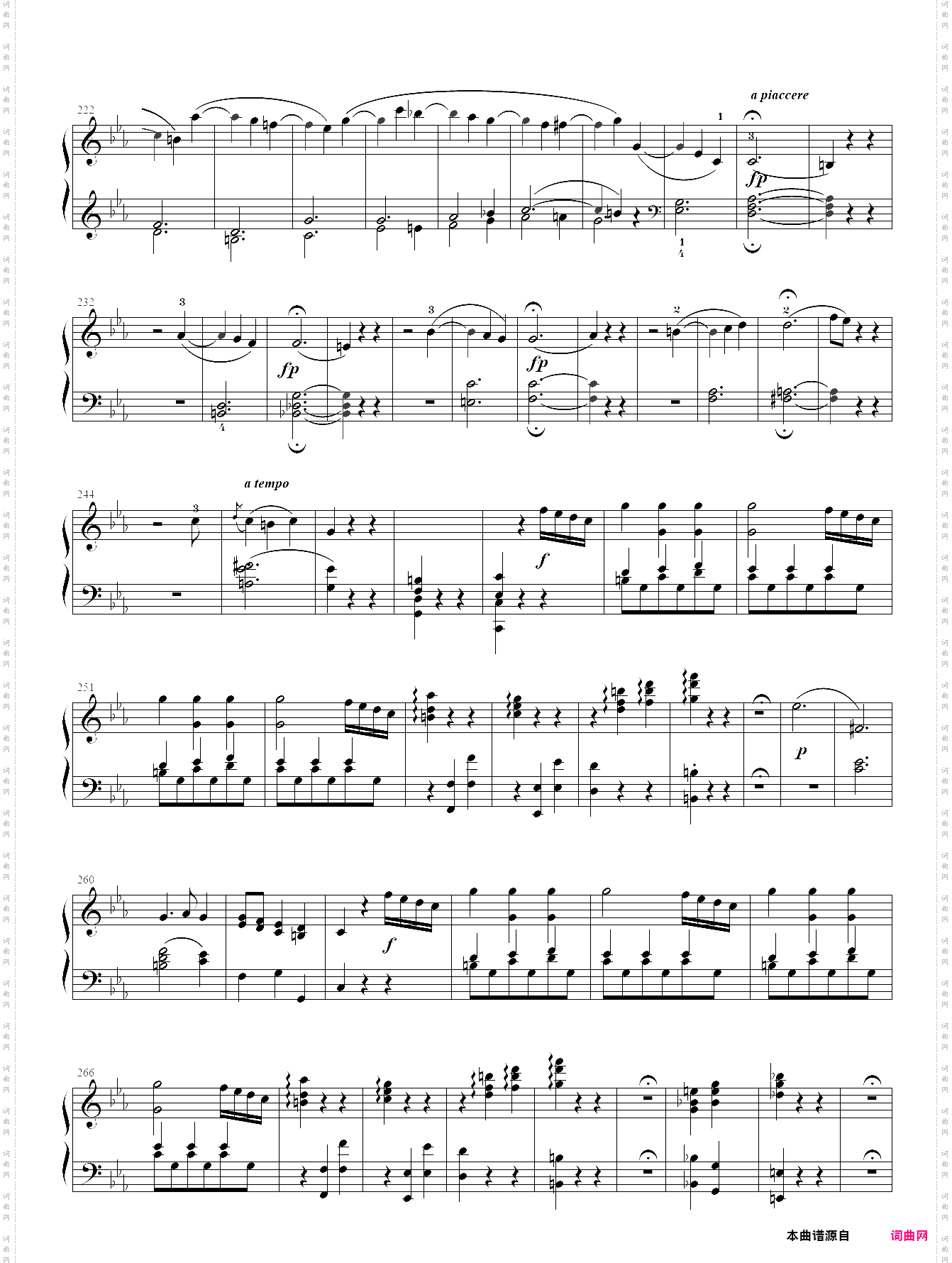 莫扎特c小调钢琴奏鸣曲k457第三乐章