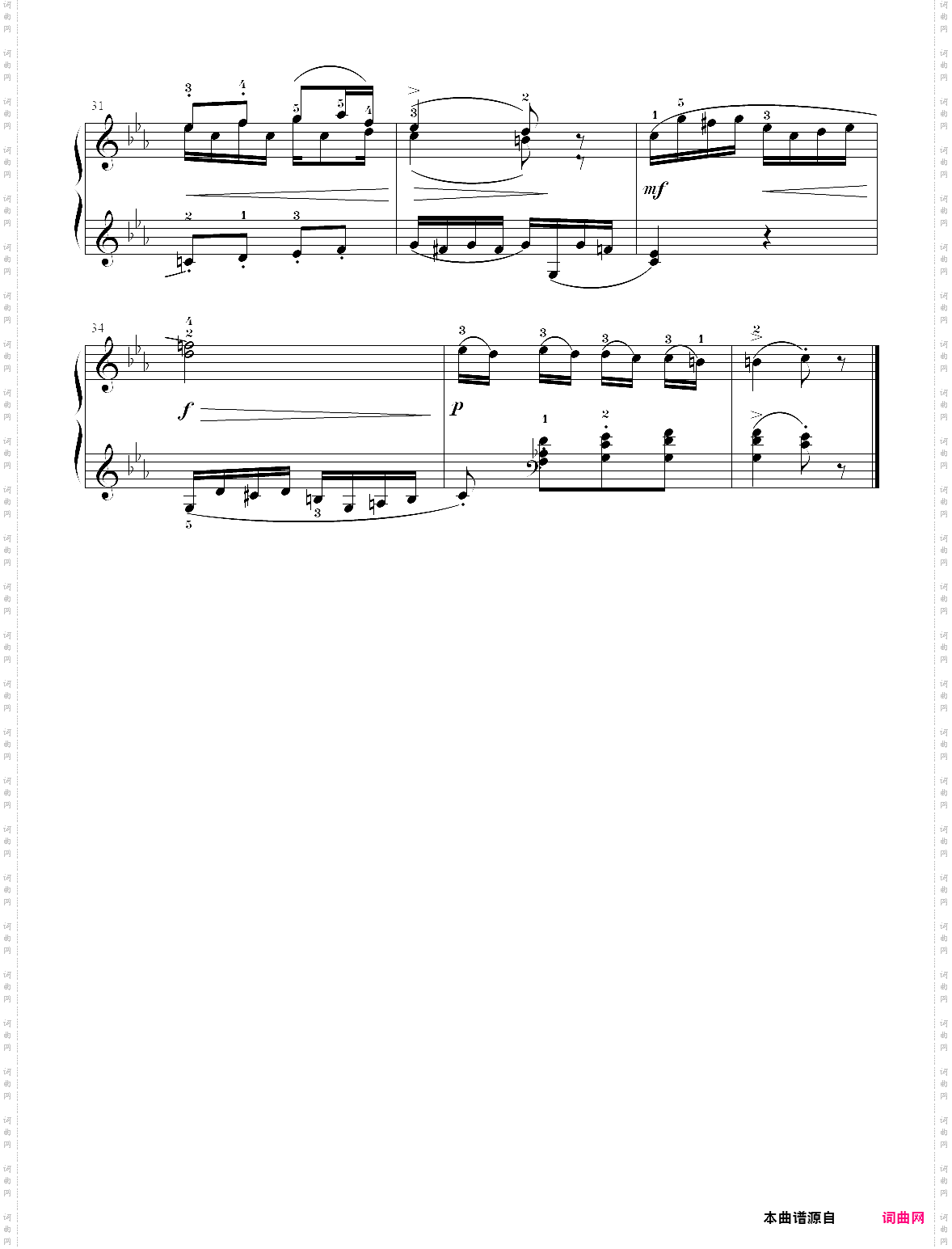 43· 第43首 - 莱蒙钢琴练习曲作品 37