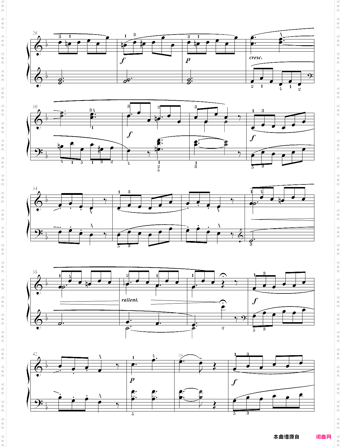 19· 第19首 - 莱蒙钢琴练习曲作品 37