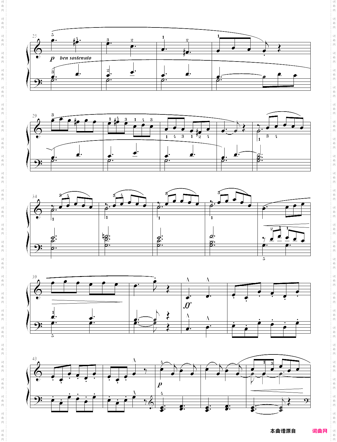 9· 第9首 - 莱蒙钢琴练习曲作品 37