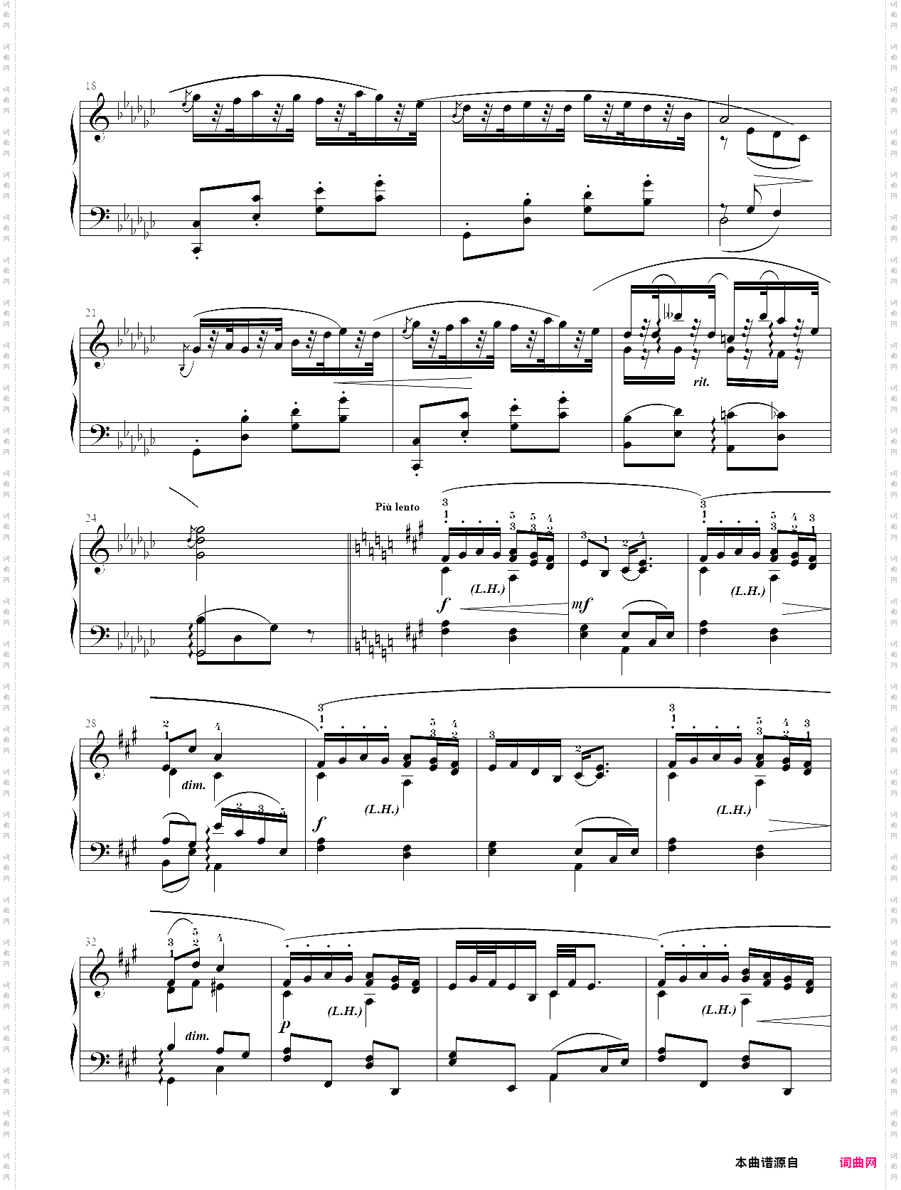 6·【规定曲目b组】2、幽默曲 - 中国音乐学院钢琴考级第十级2019版