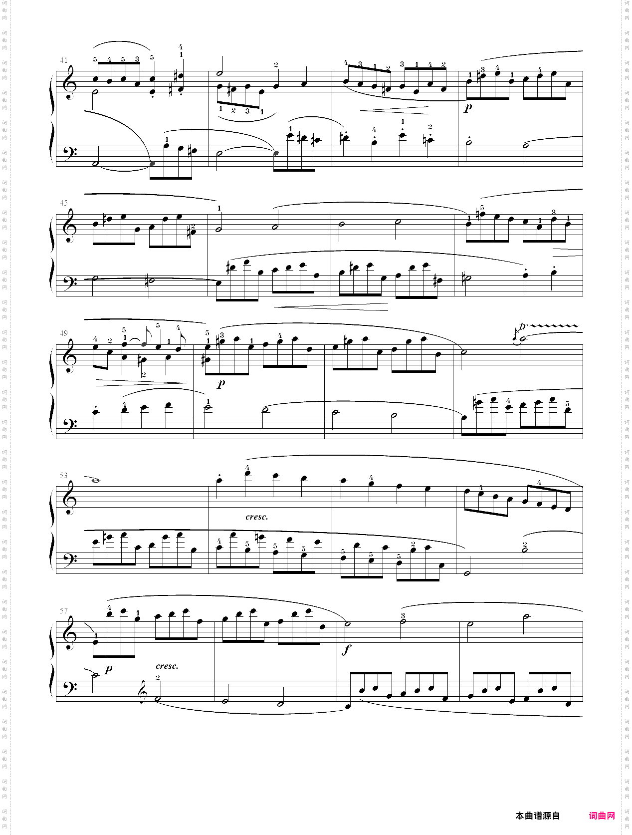 10·【自选曲目】3、c大调奏鸣曲 - 中国音乐学院钢琴考级第九级2019版