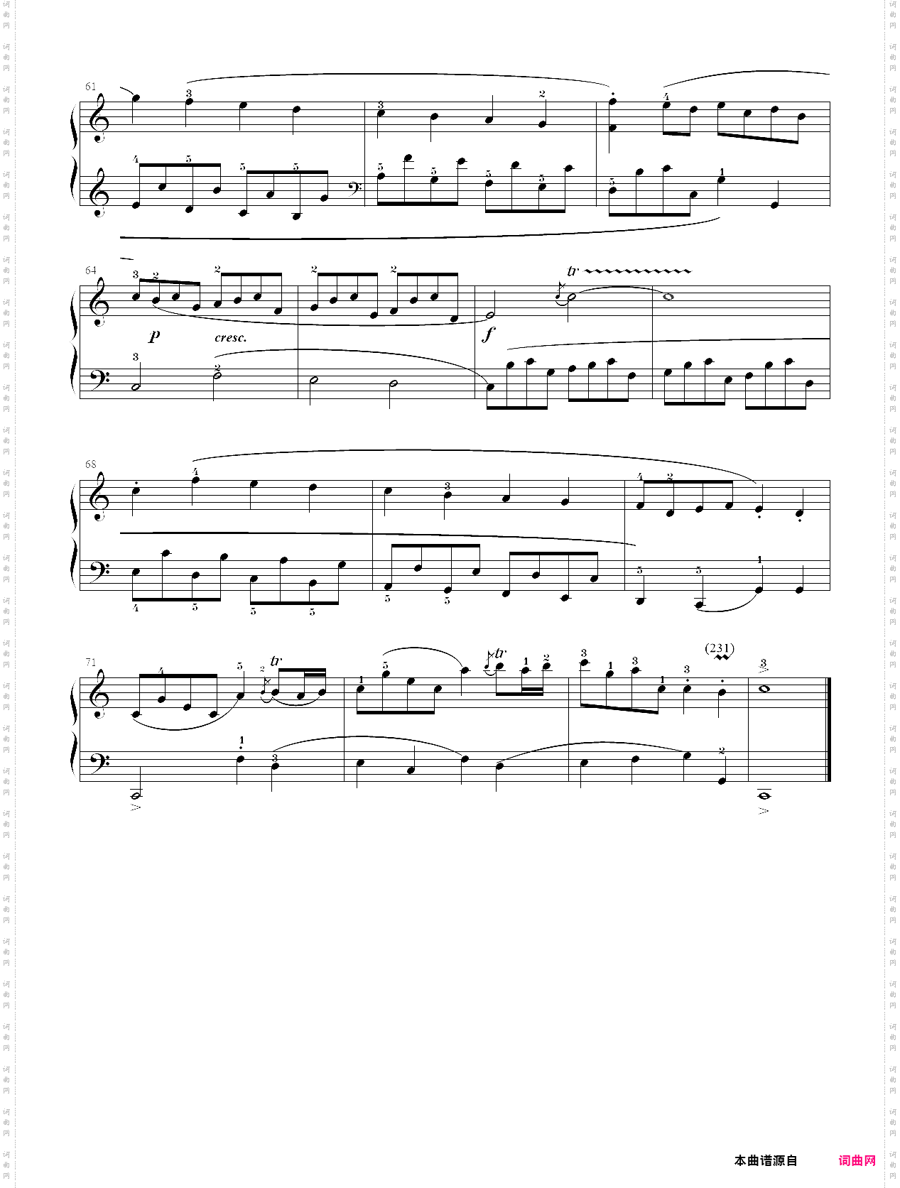 10·【自选曲目】3、c大调奏鸣曲 - 中国音乐学院钢琴考级第九级2019版