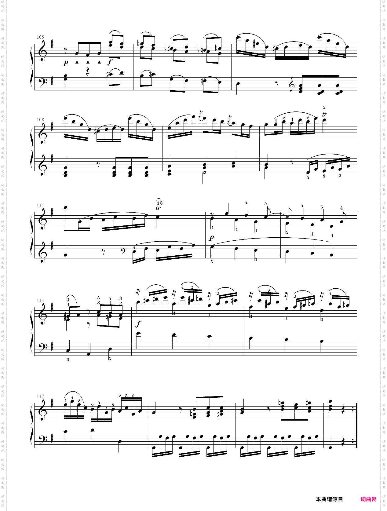 4·【规定曲目a组】3、g大调奏鸣曲 - 中国音乐学院钢琴考级第七级2019版
