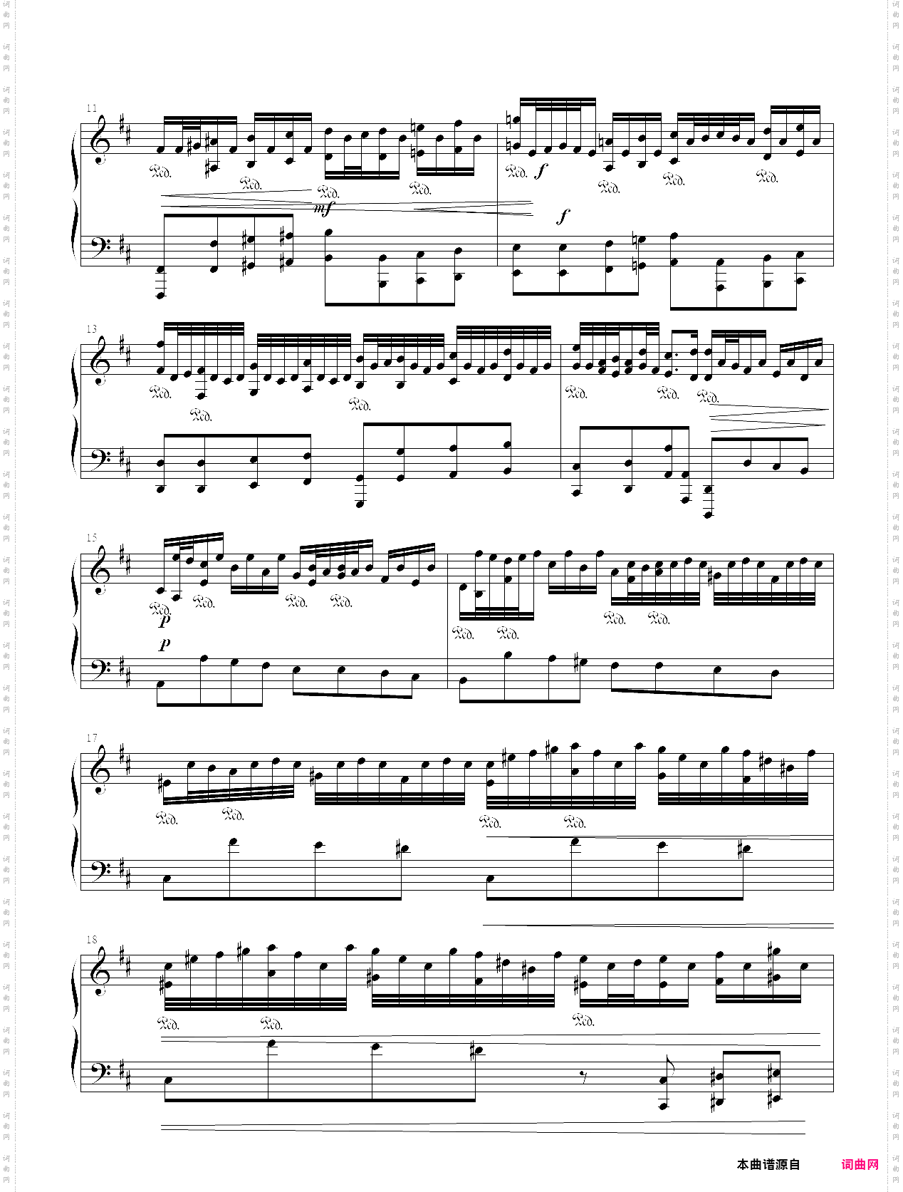 巴赫 管风琴奏鸣曲 bwv 528 2·andante