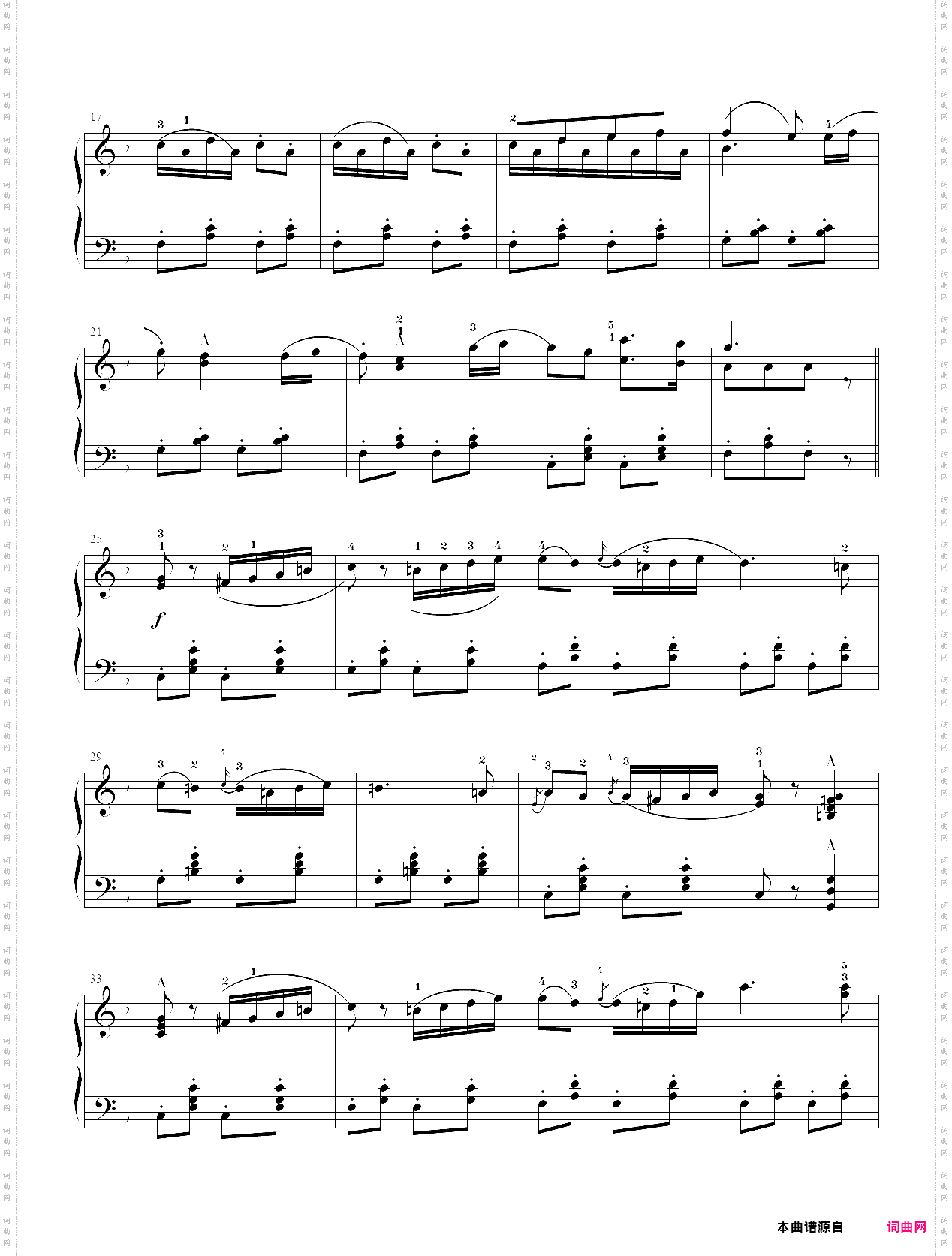 20·【自选曲目】2、游行进行曲- 中国音乐学院钢琴考级第五级2019版