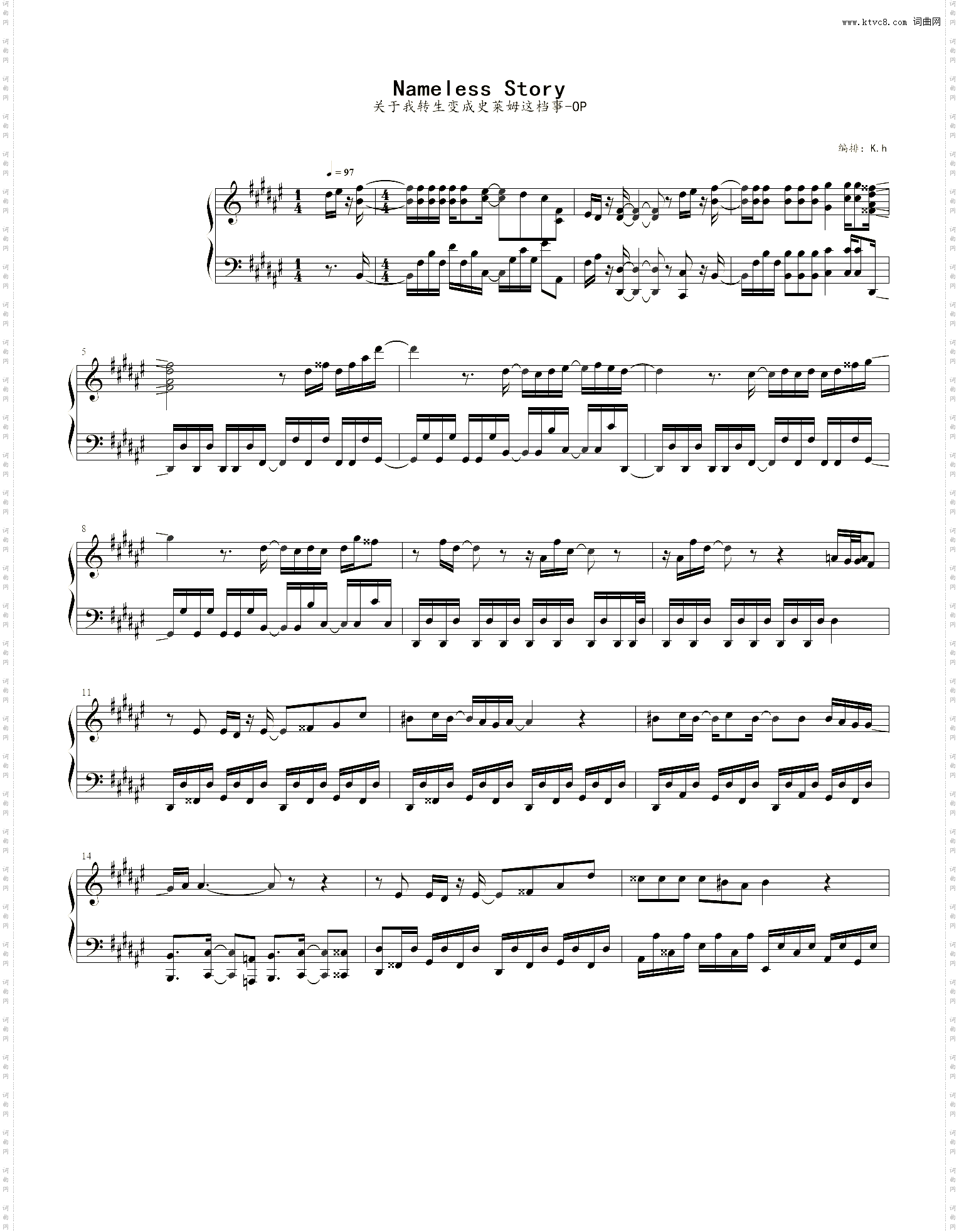 关于我转生变成史莱姆这档事-op-nameless story