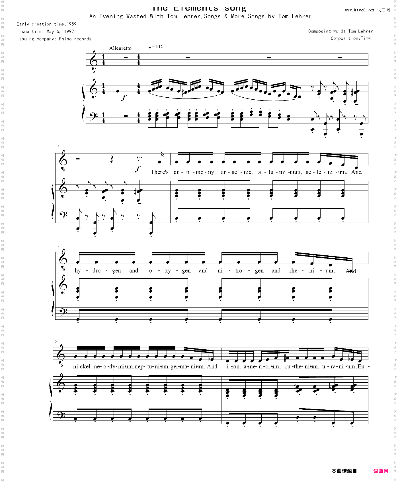 the elements song元素周期表之歌升级修改版