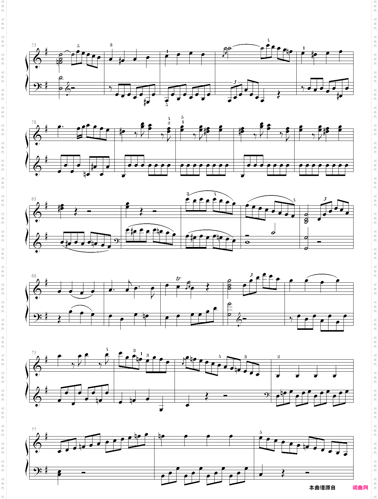 贝多芬-g大调奏鸣曲op·49 no·2，简易奏鸣曲 第一乐章