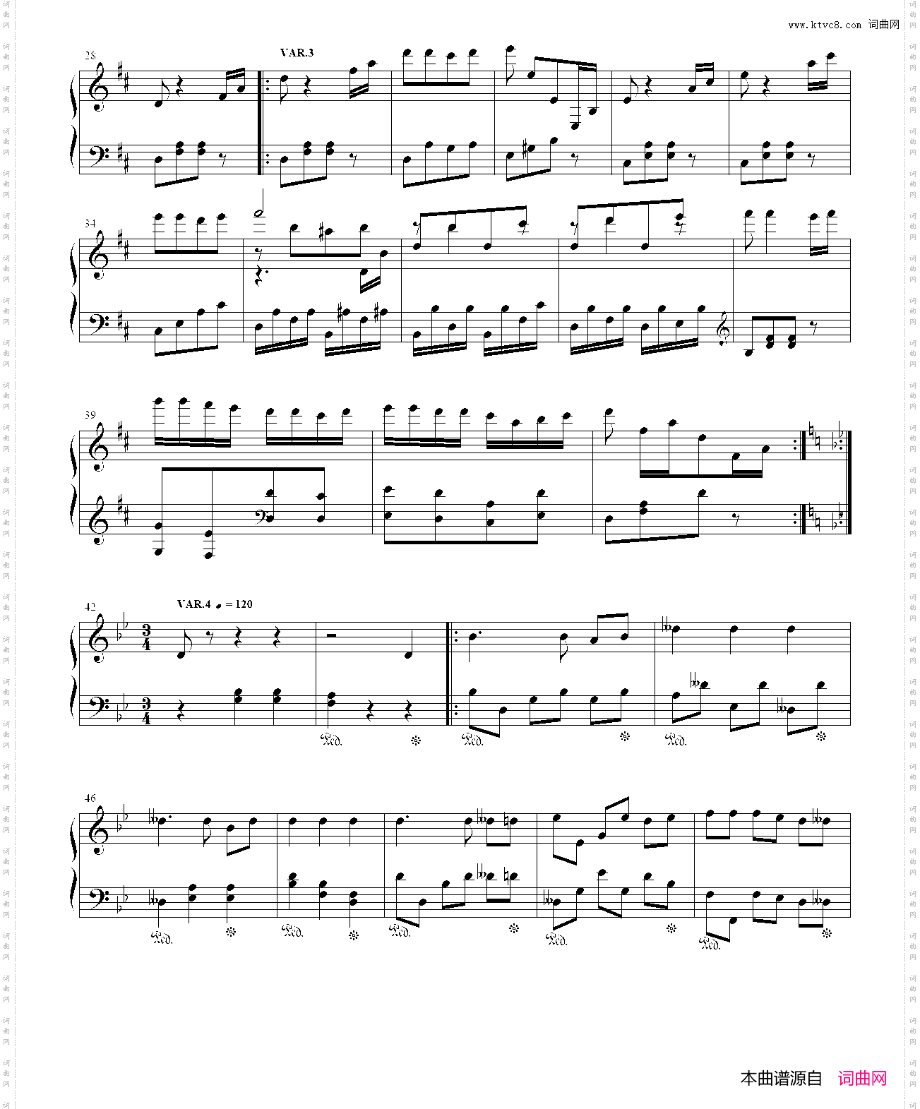 7首变奏曲_根据《如果你高兴就拍拍手吧》创作的