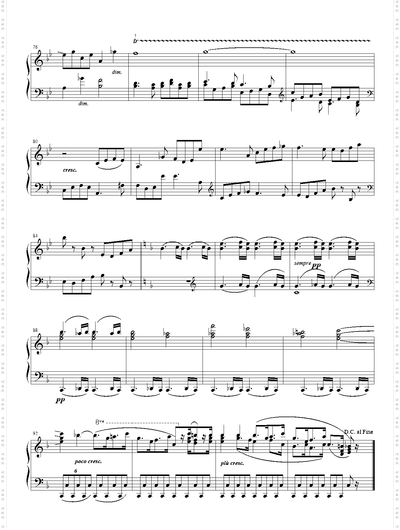贝多芬-A大调奏鸣曲Op·101 第二乐章