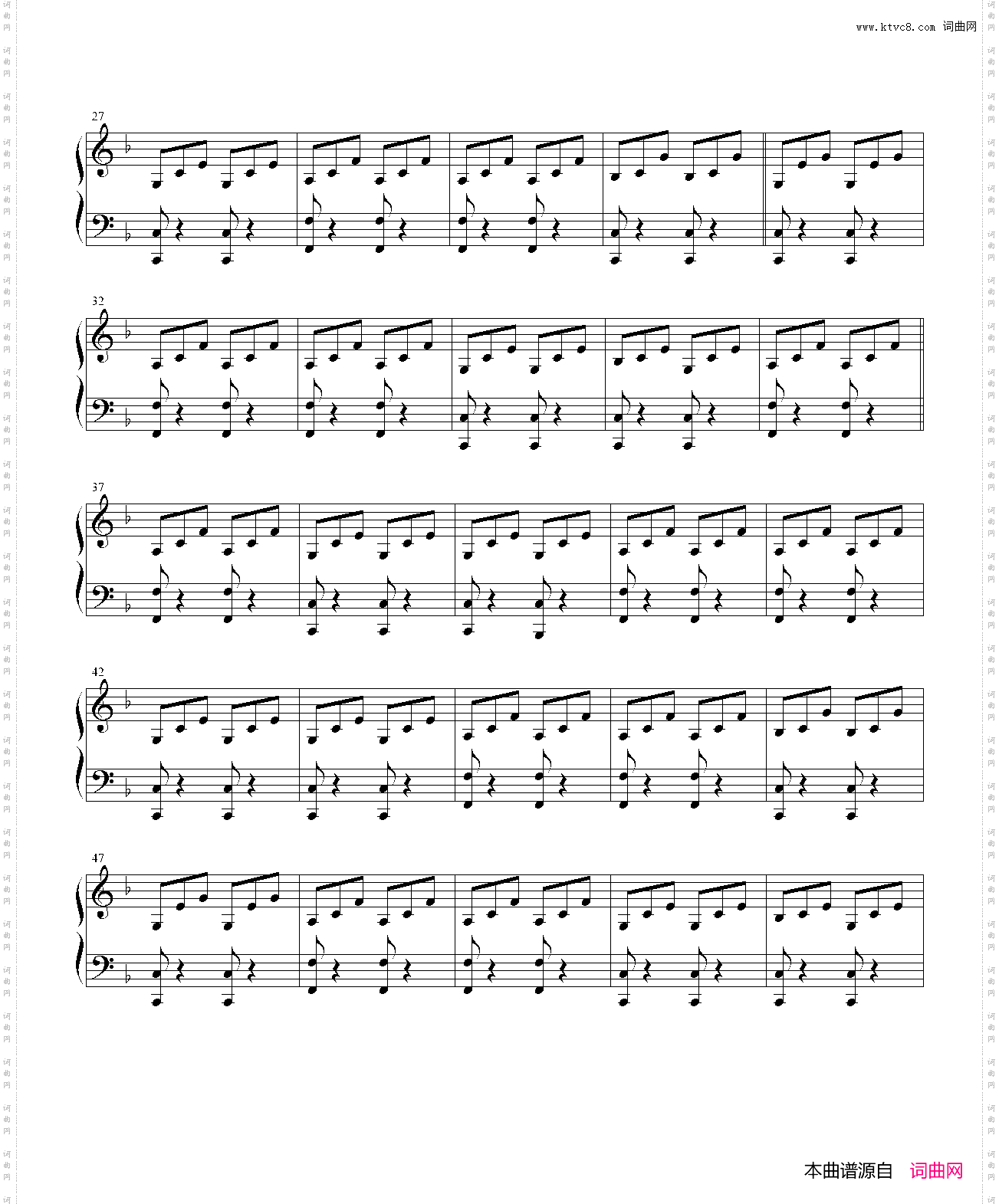 威尼斯狂欢节_长笛伴奏