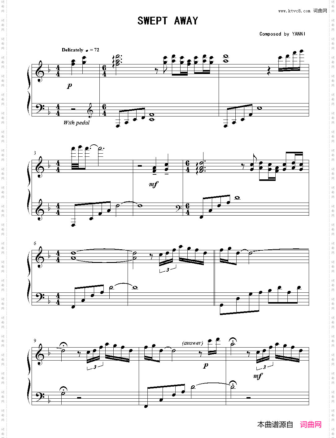 Swept Away_9· Yanni【THE BEST OF YANNI】 - 雅尼钢琴精选集
