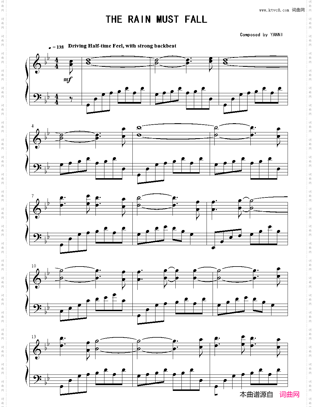 The Rain Must Fall_7· Yanni【THE BEST OF YANNI】 - 雅尼钢琴精选集