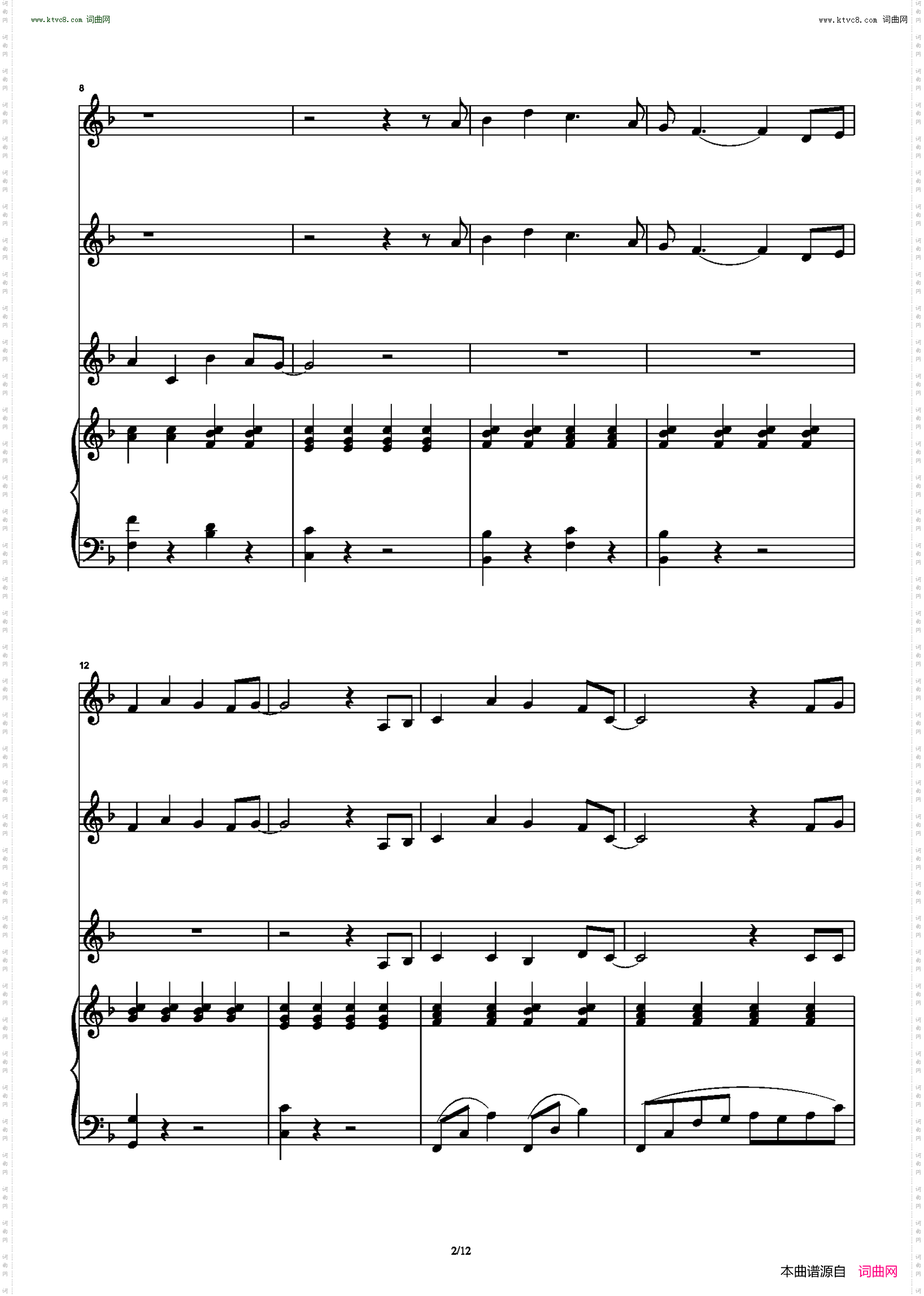 Always There_ 合唱伴奏谱 