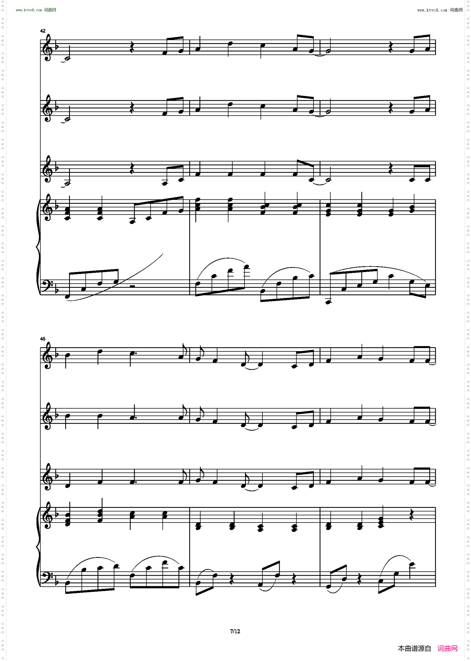 Always There_ 合唱伴奏谱 