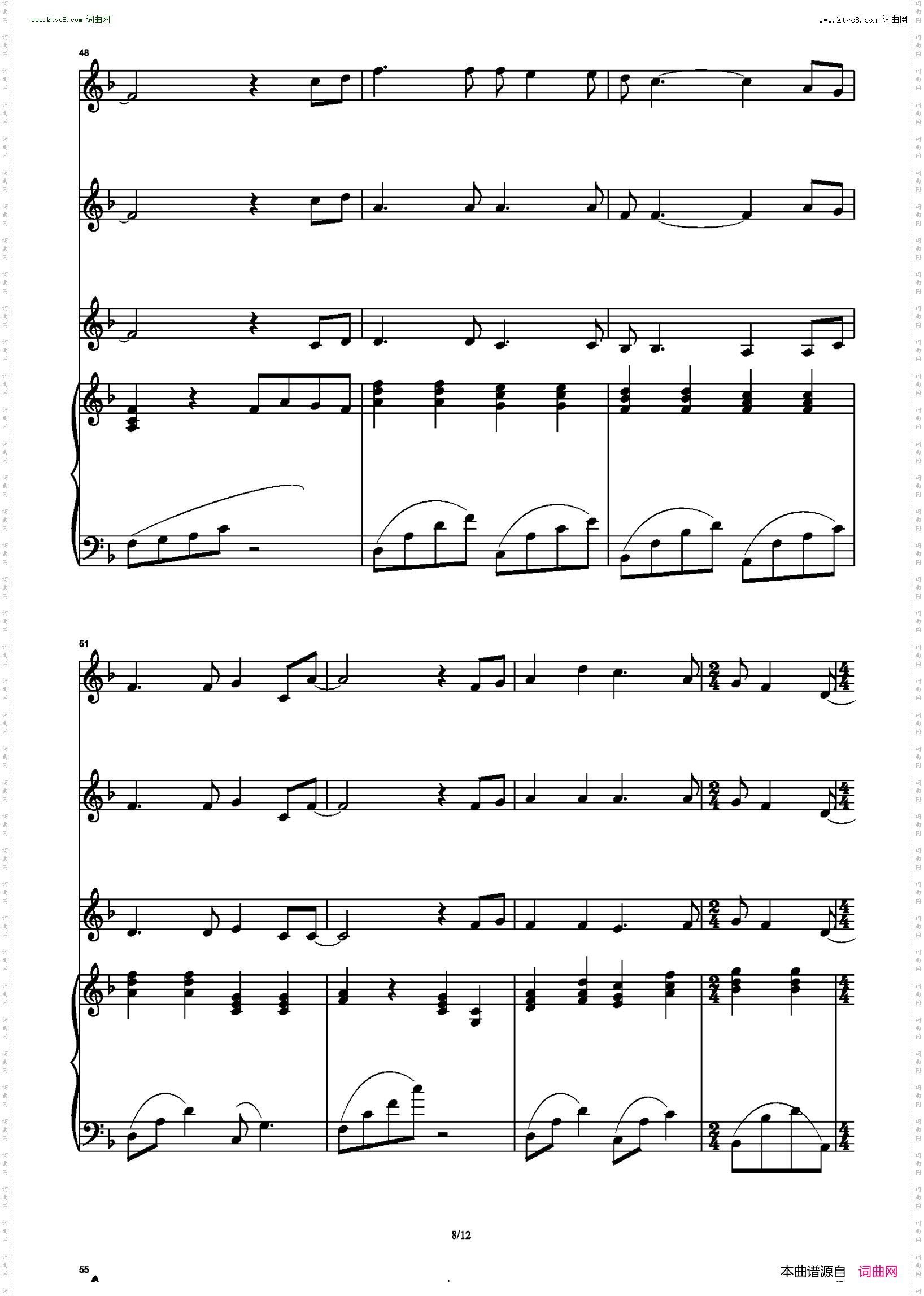 Always There_ 合唱伴奏谱 