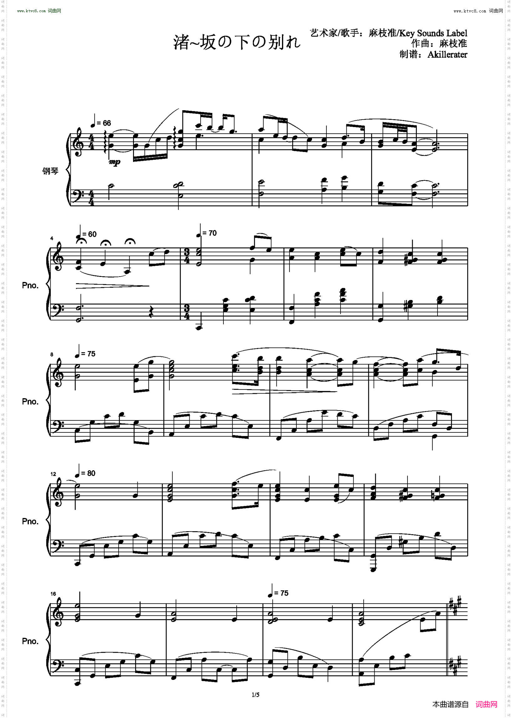 渚~坂の下の别れWarm Piano Arrange_《CLANNAD～AFTER STORY～》