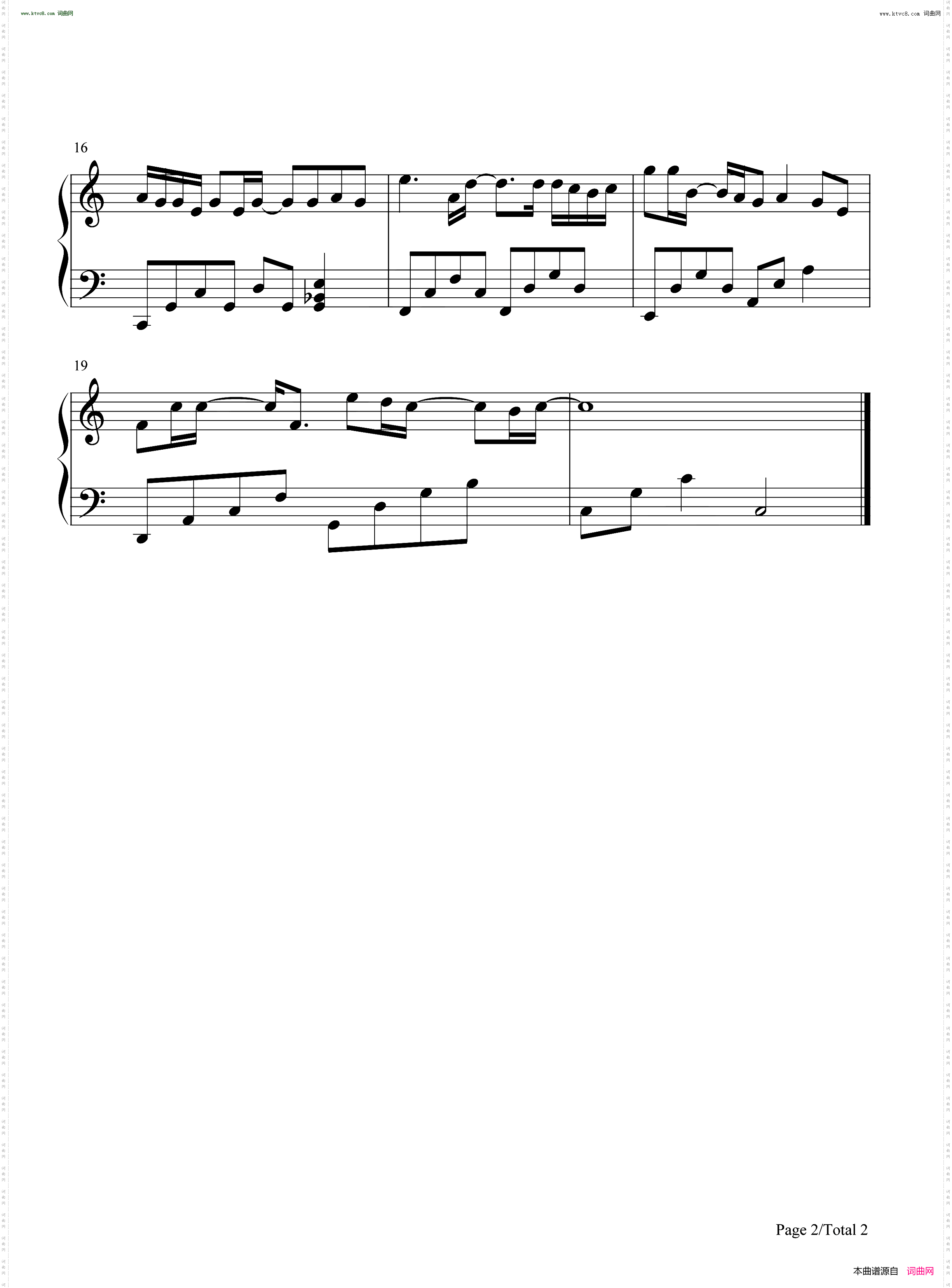我太笨 i'm too stupid_C调简单版