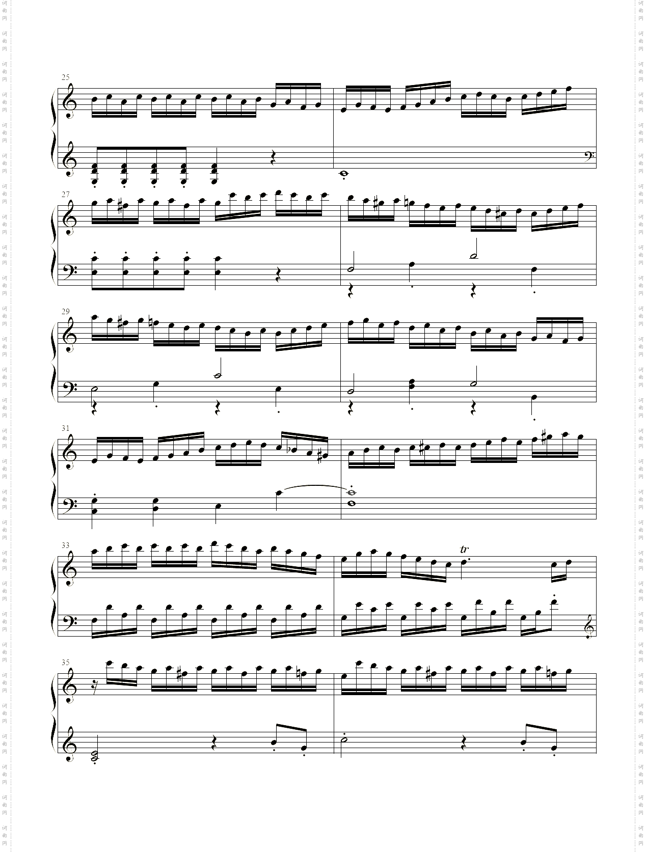 a小调奏鸣曲第八号第一乐章K310