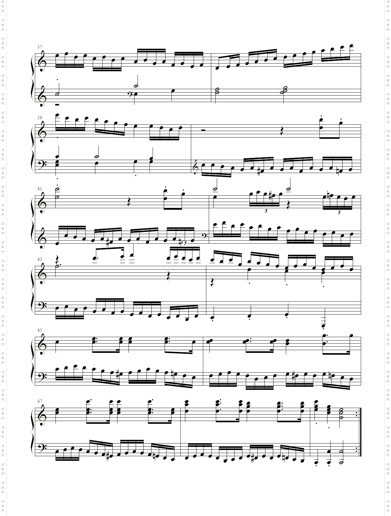 a小调奏鸣曲第八号第一乐章K310